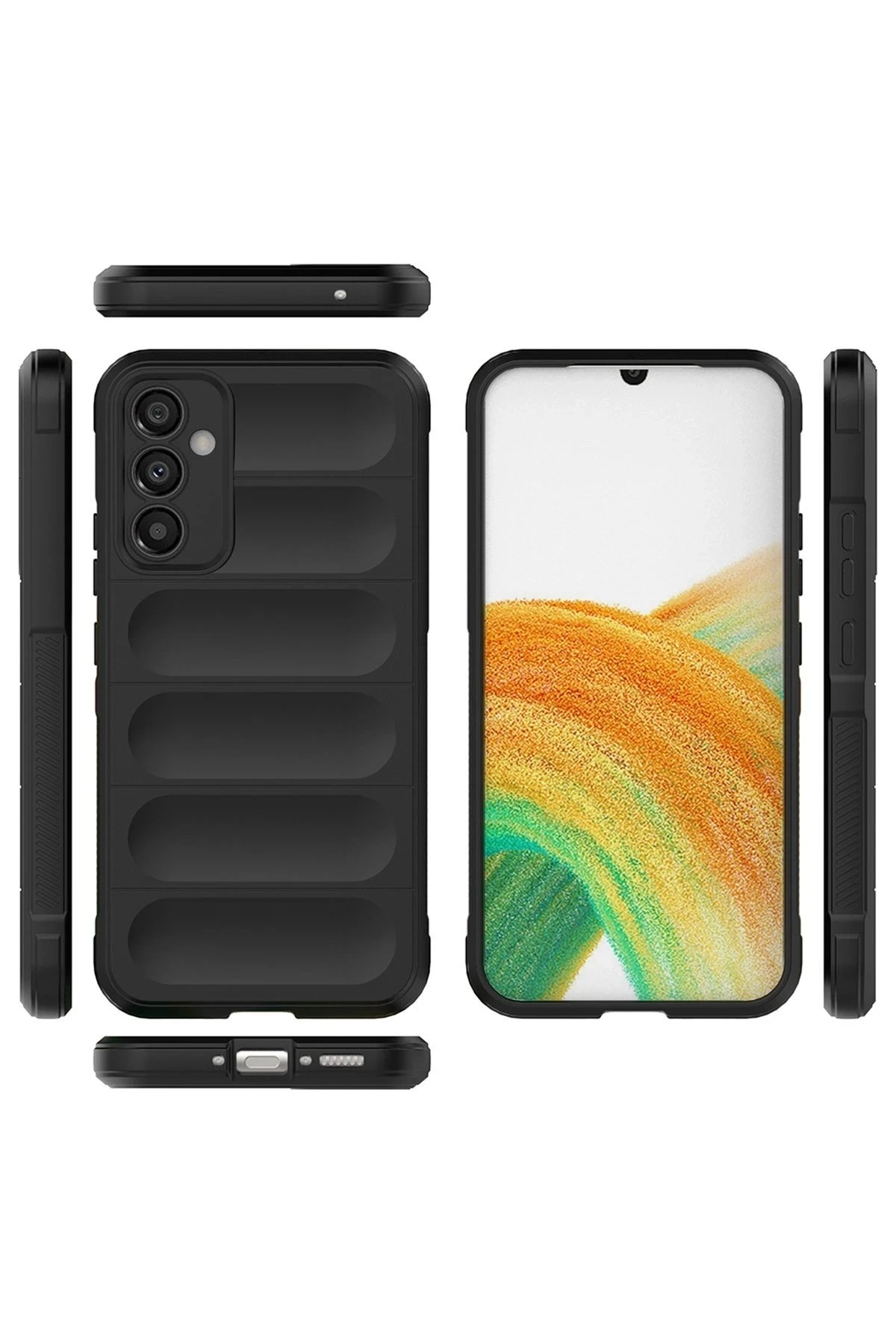 Mey İthalat®  Samsung Galaxy A25 5G Kılıf Optimum Silikon - Siyah