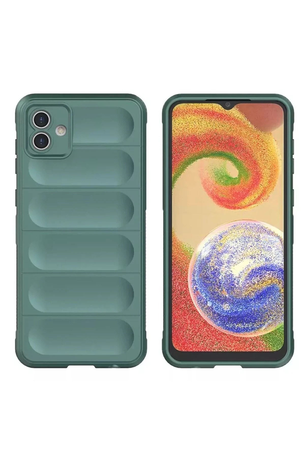 Mey İthalat®  Samsung Galaxy A05 Kılıf Optimum Silikon - Koyu Yeşil