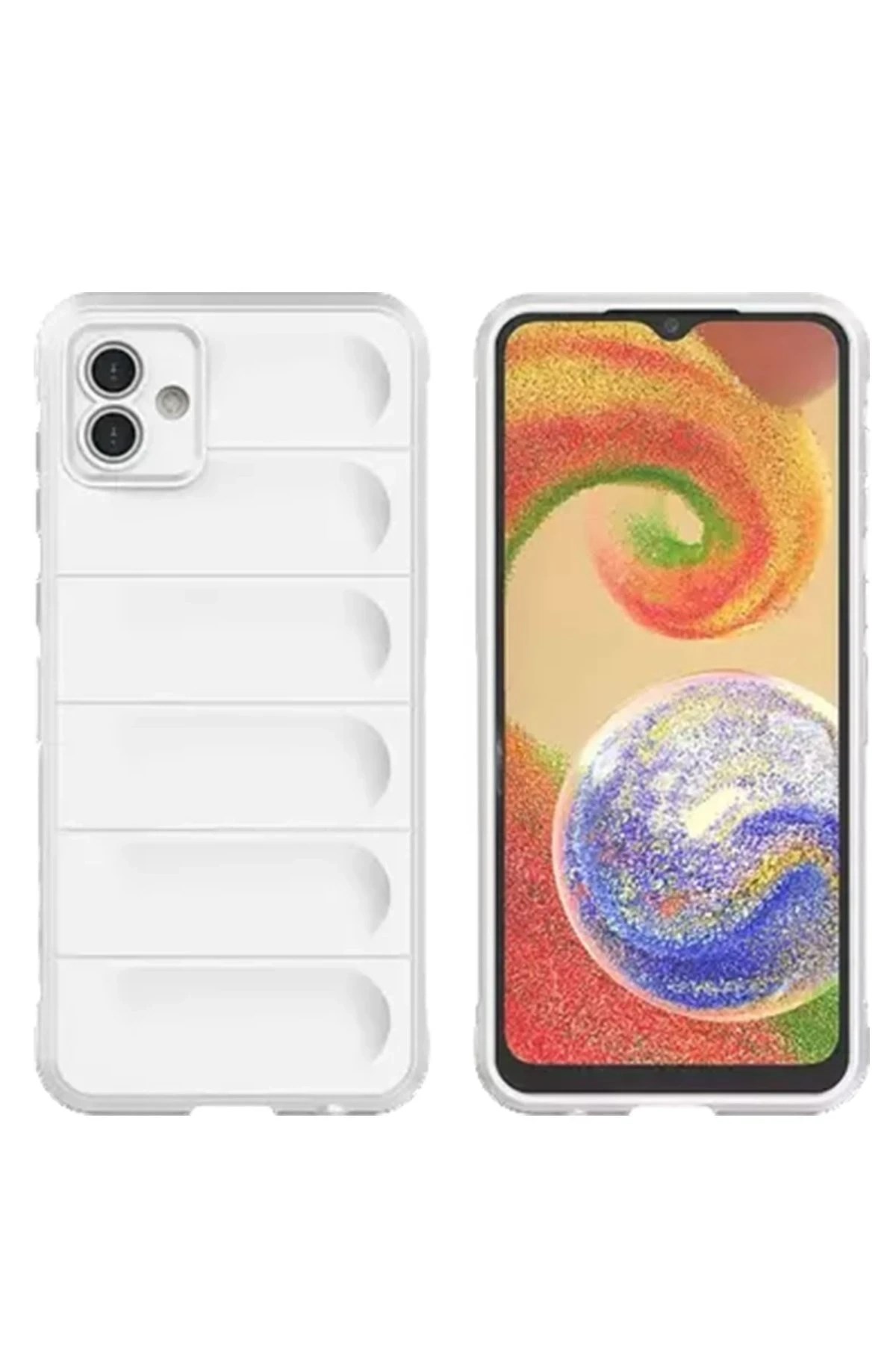 Mey İthalat®  Samsung Galaxy A05 Kılıf Optimum Silikon - Krem