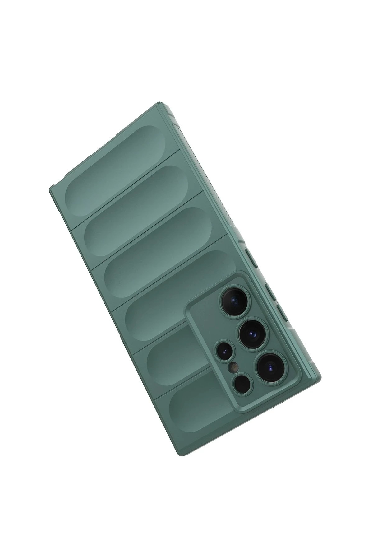 Mey İthalat®  Samsung Galaxy S24 Ultra Kılıf Optimum Silikon - Koyu Yeşil