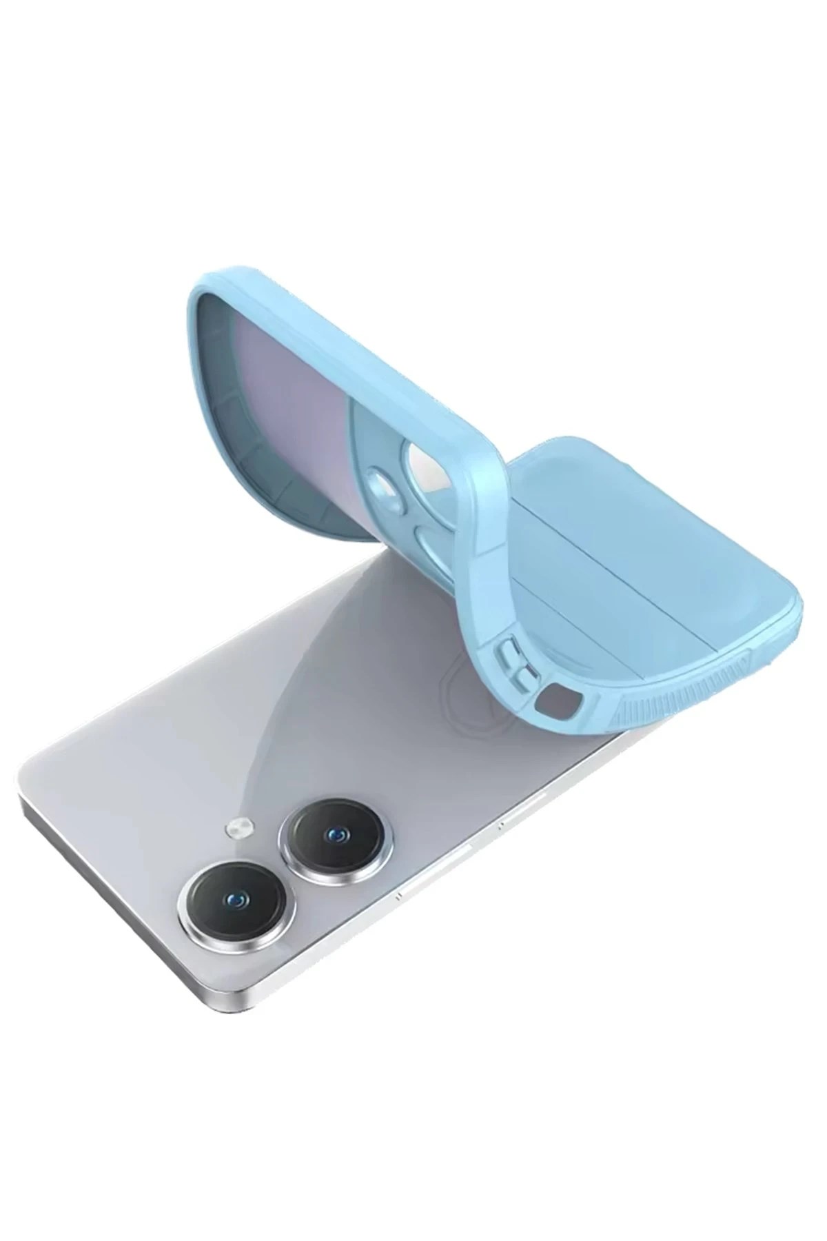 Mey İthalat®  Vivo Y27 Kılıf Optimum Silikon - Krem