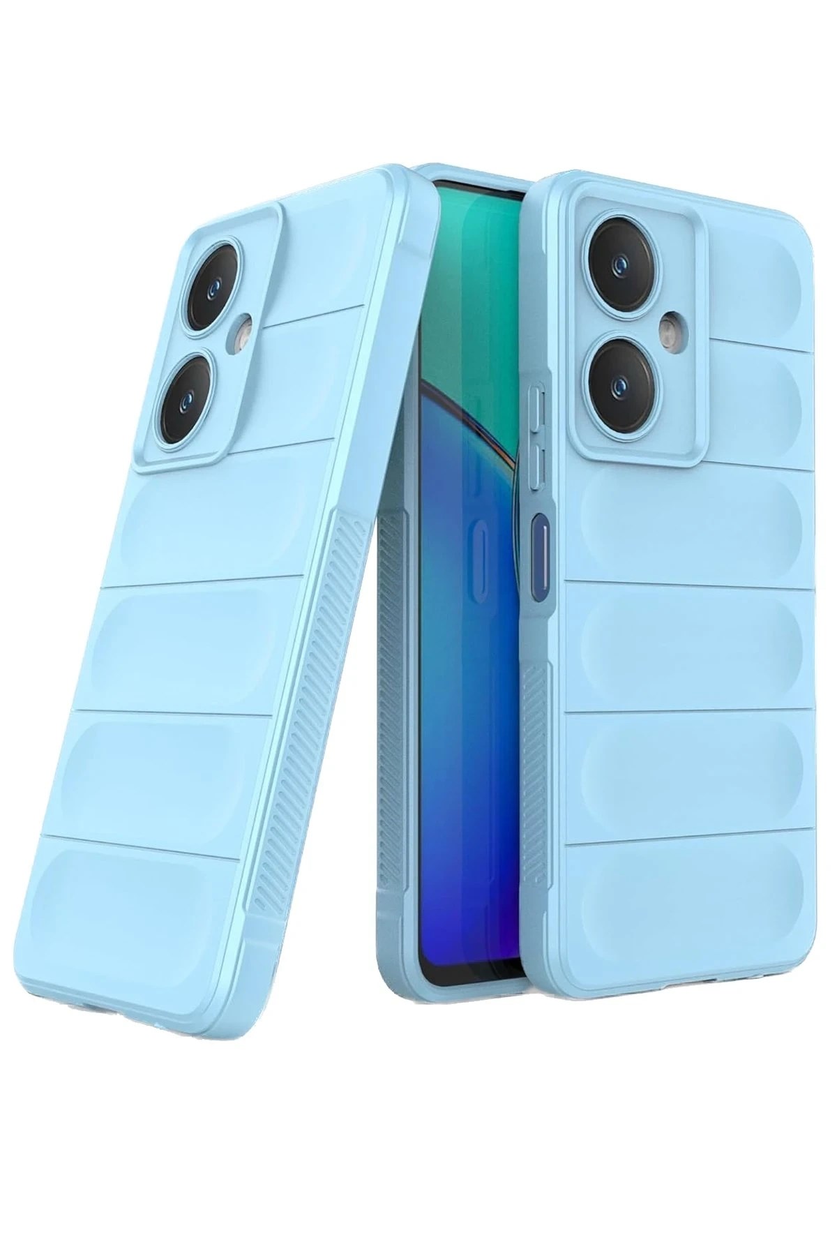 Mey İthalat®  Vivo Y27 Kılıf Optimum Silikon - Sky Blue