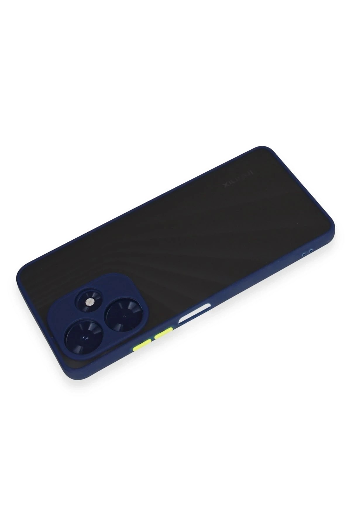 Mey İthalat®  İnfinix Hot 30 4G Kılıf Montreal Silikon Kapak - Lacivert