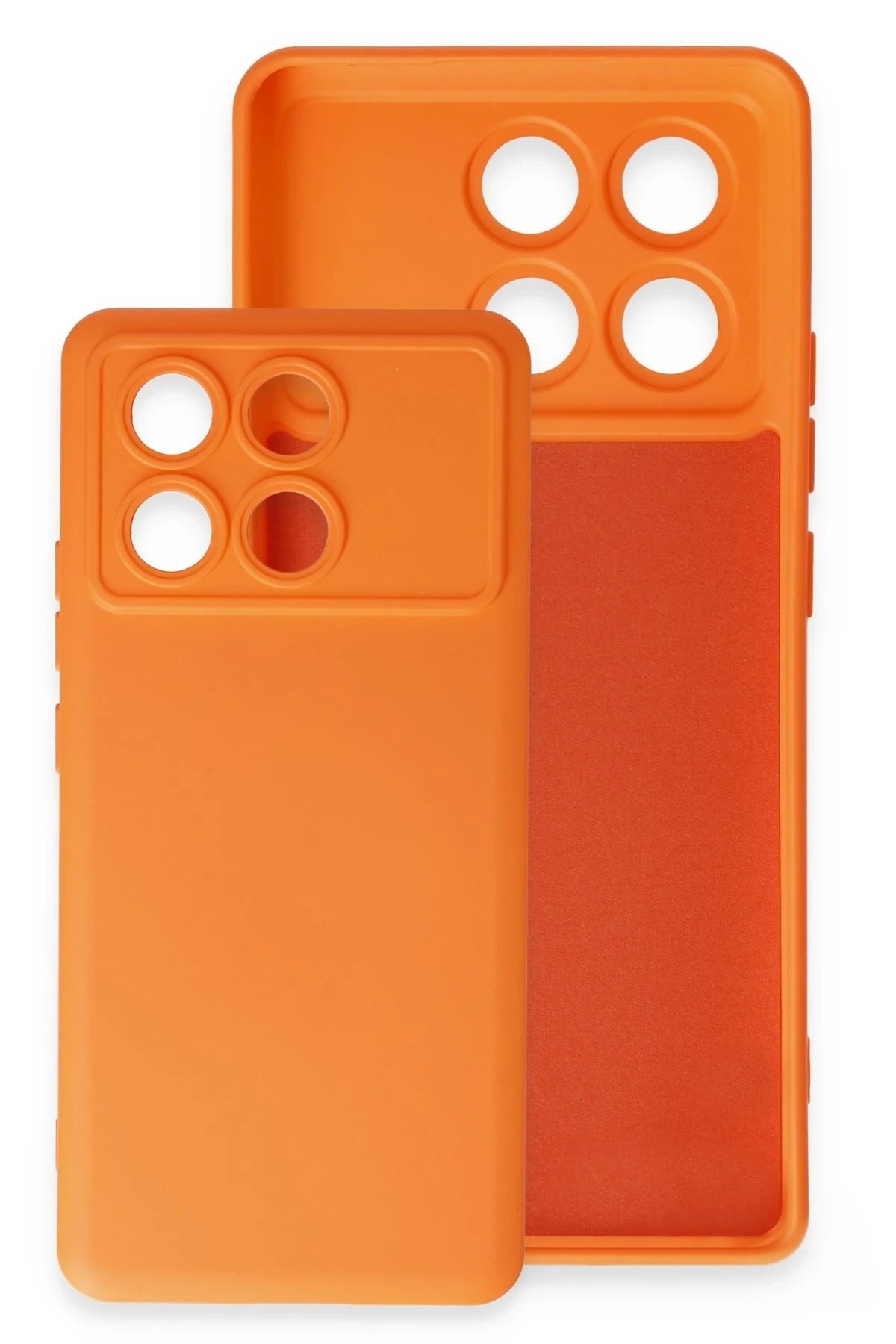Mey İthalat®   Poco X6 Pro Kılıf Nano içi Kadife Silikon - Pudra