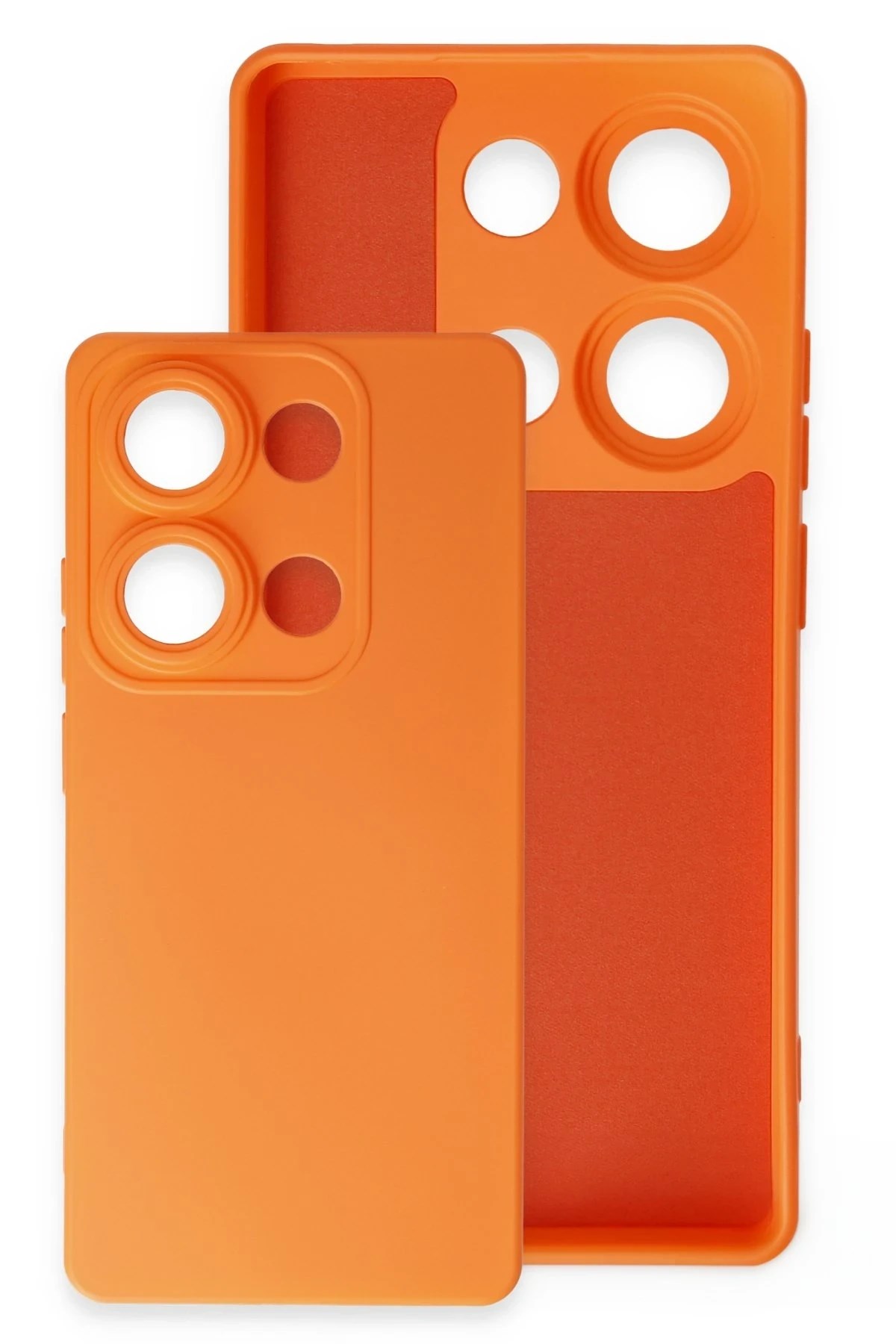 Mey İthalat®   Redmi Note 13 Pro 4G Kılıf Nano içi Kadife Silikon - Kırmızı