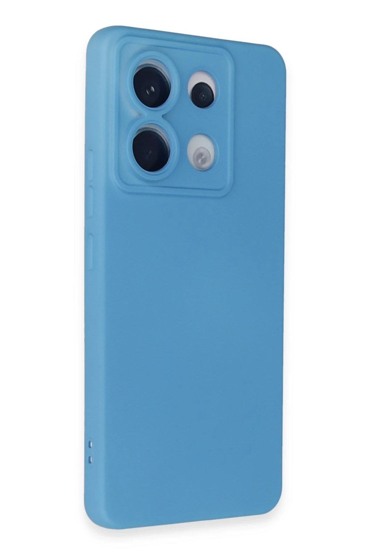 Mey İthalat®   Redmi Note 13 Pro 5G Kılıf Nano içi Kadife Silikon - Mavi