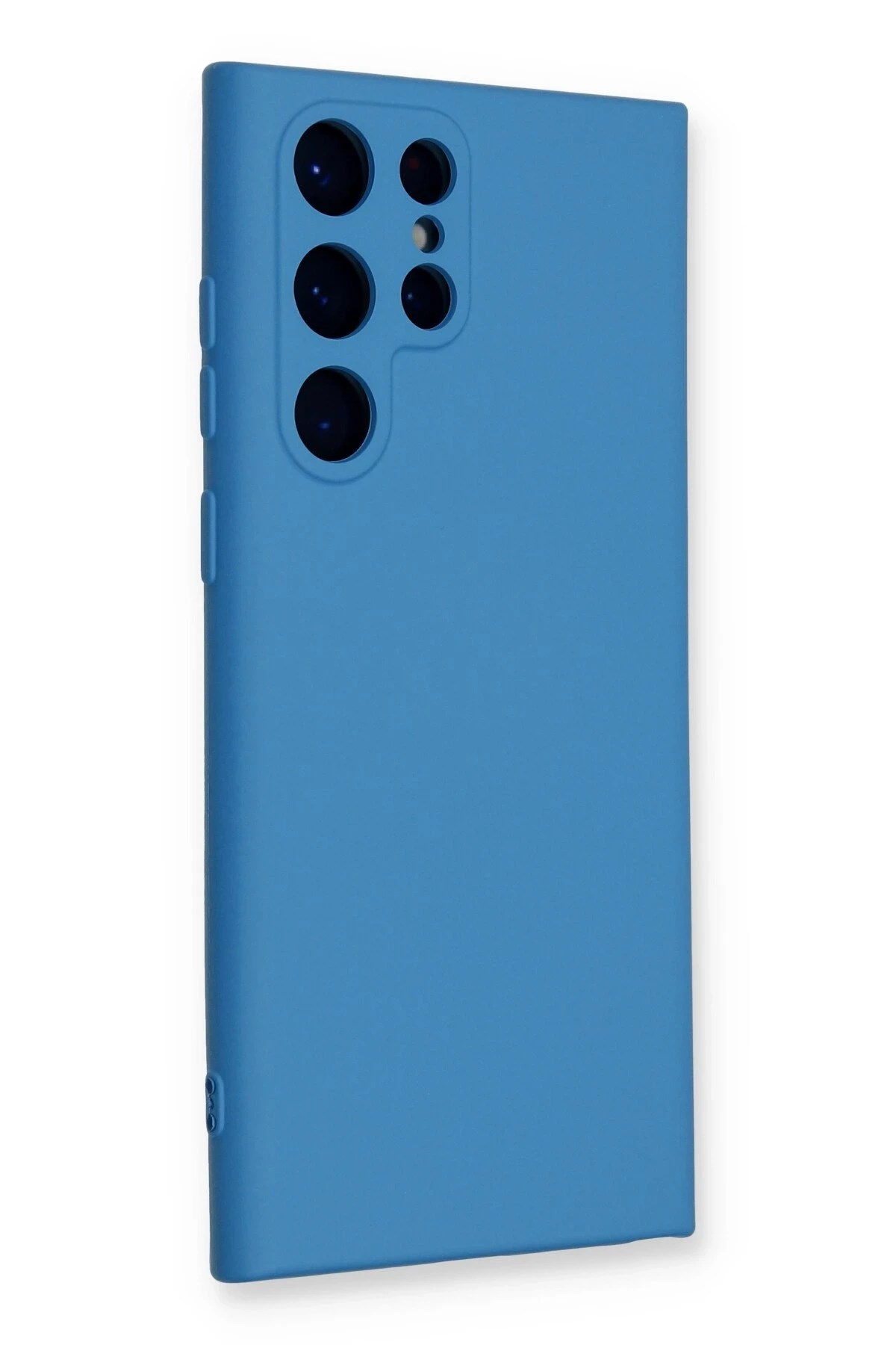 Mey İthalat®  Samsung Galaxy S24 Ultra Kılıf Nano içi Kadife Silikon - Mavi