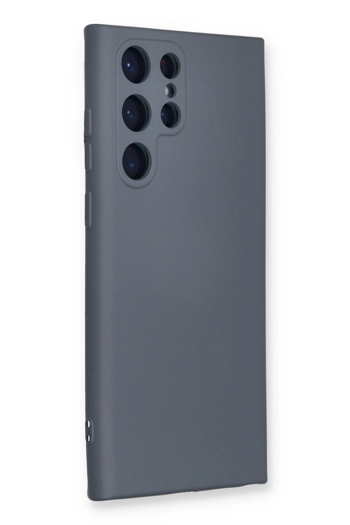 Mey İthalat®  Samsung Galaxy S24 Ultra Kılıf Nano içi Kadife Silikon - Gri