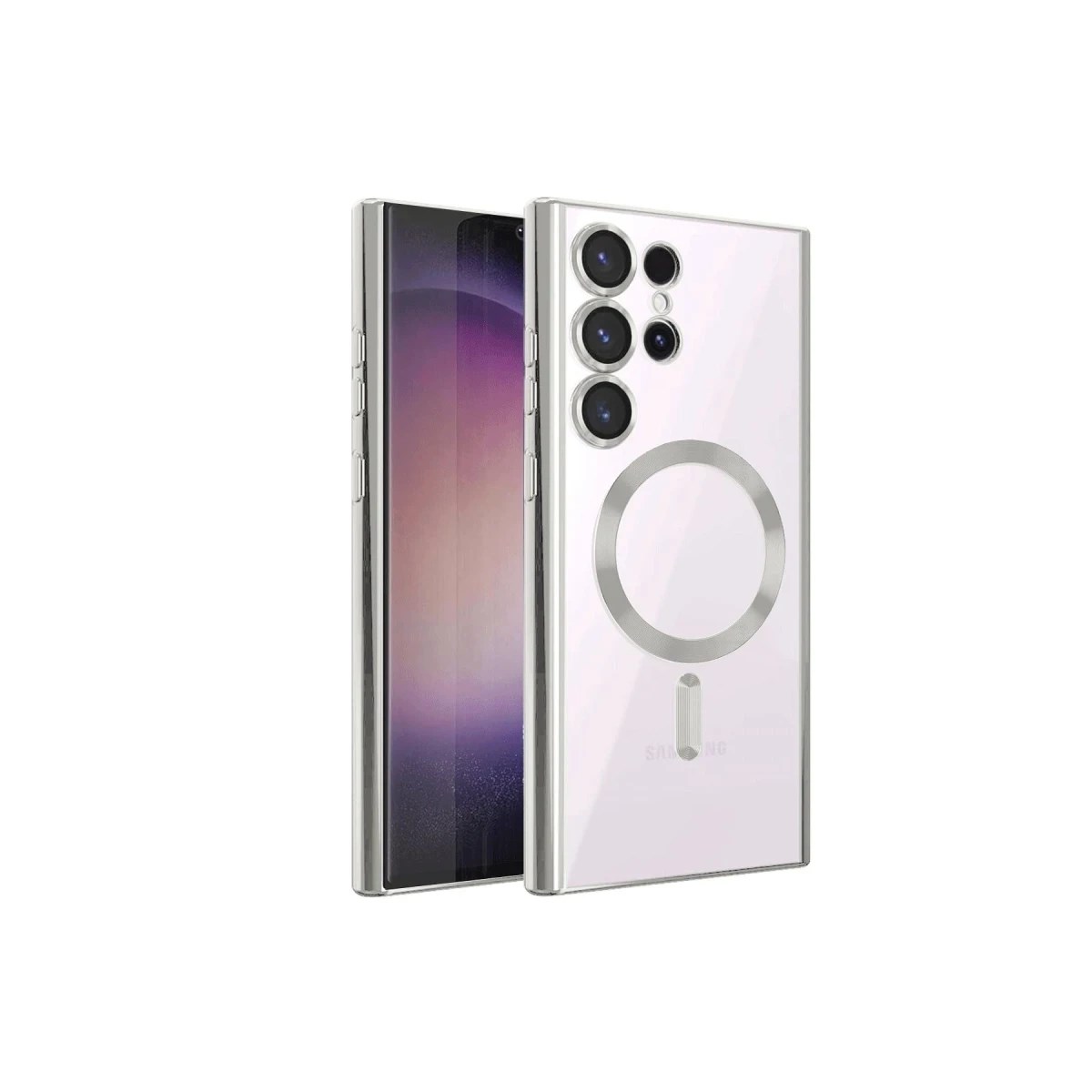 Mey İthalat®  Samsung Galaxy S23 Ultra Kılıf Kross Magneticsafe Kapak - Titan Gri