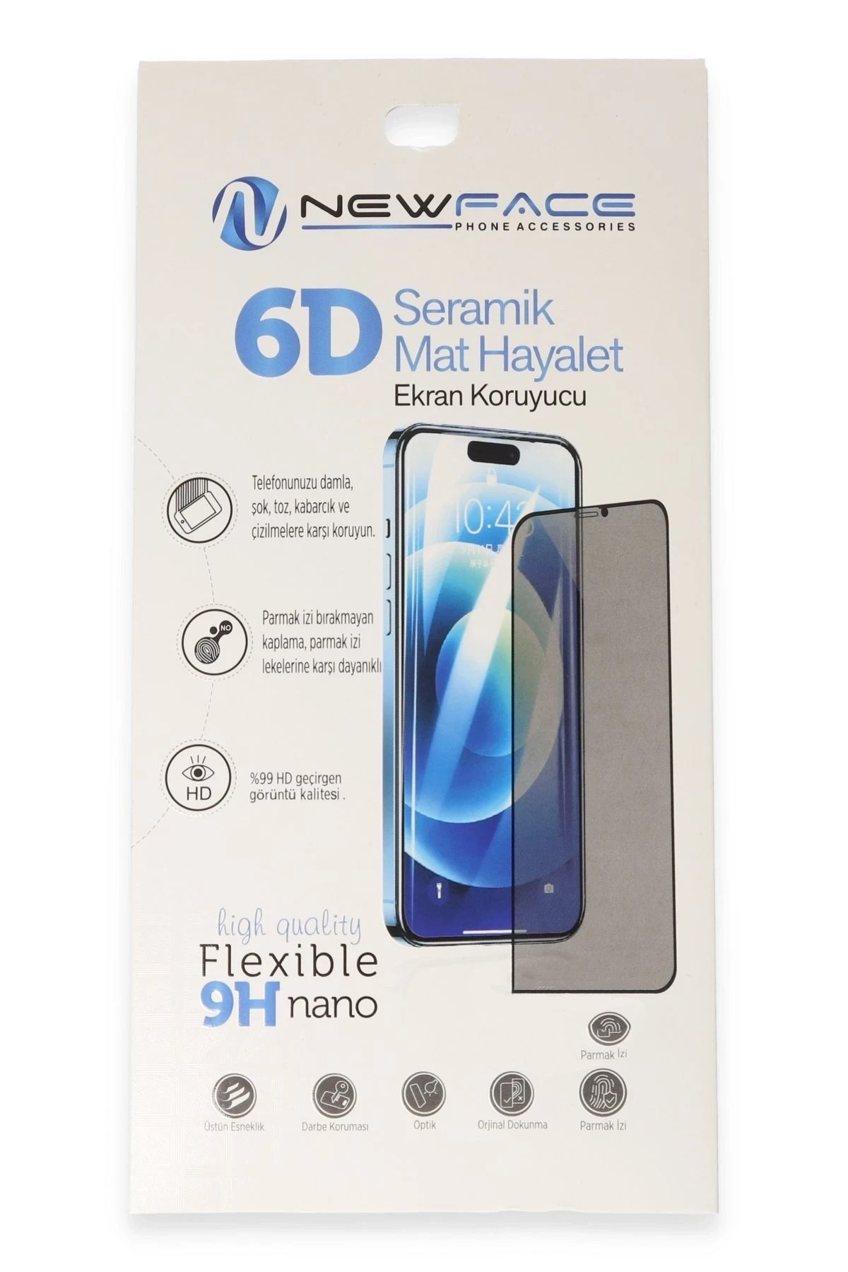 Mey İthalat®   Redmi Note 8 6D Antistatik Mat Seramik Hayalet Nano Ekran Koruyucu