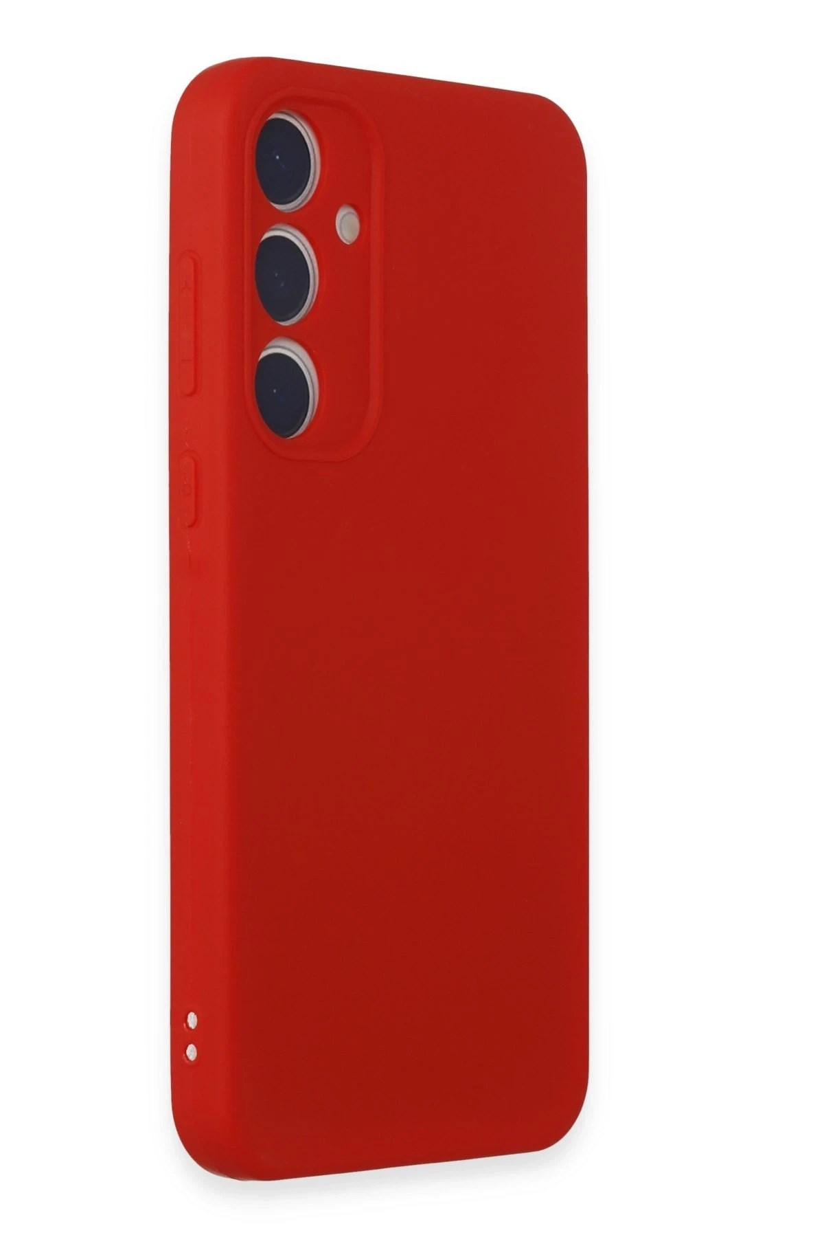 Mey İthalat®  Samsung Galaxy A15 4G Kılıf First Silikon - Kırmızı