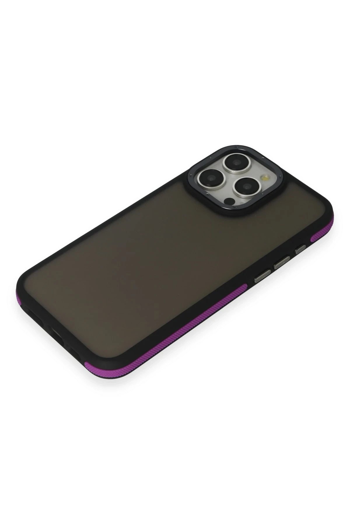Mey İthalat®  iPhone 15 Pro Max Harvel Kapak - Derin Mor