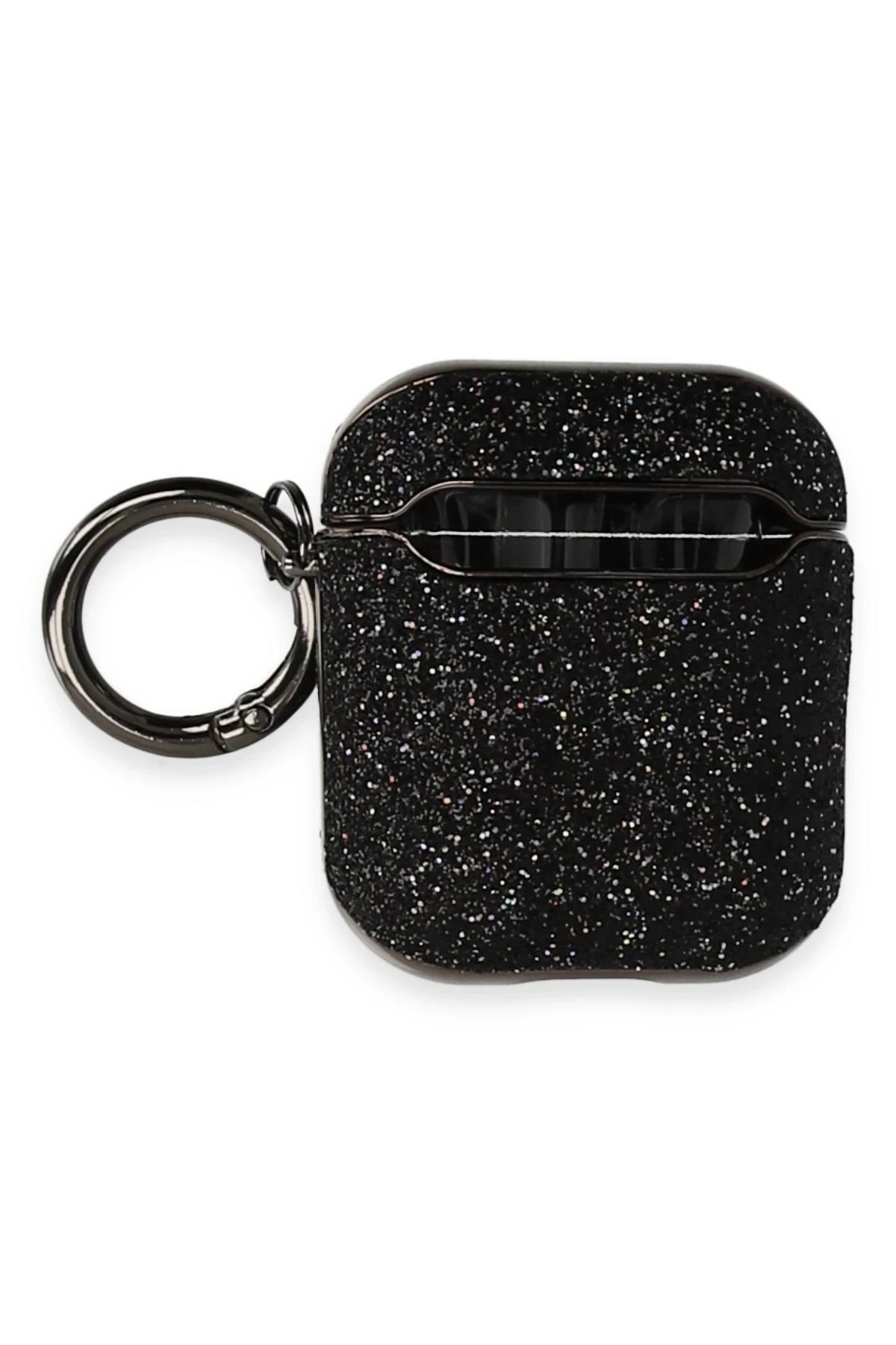 Mey İthalat®  Airpods 2 (2.nesil) Spell Simli Kılıf - Siyah