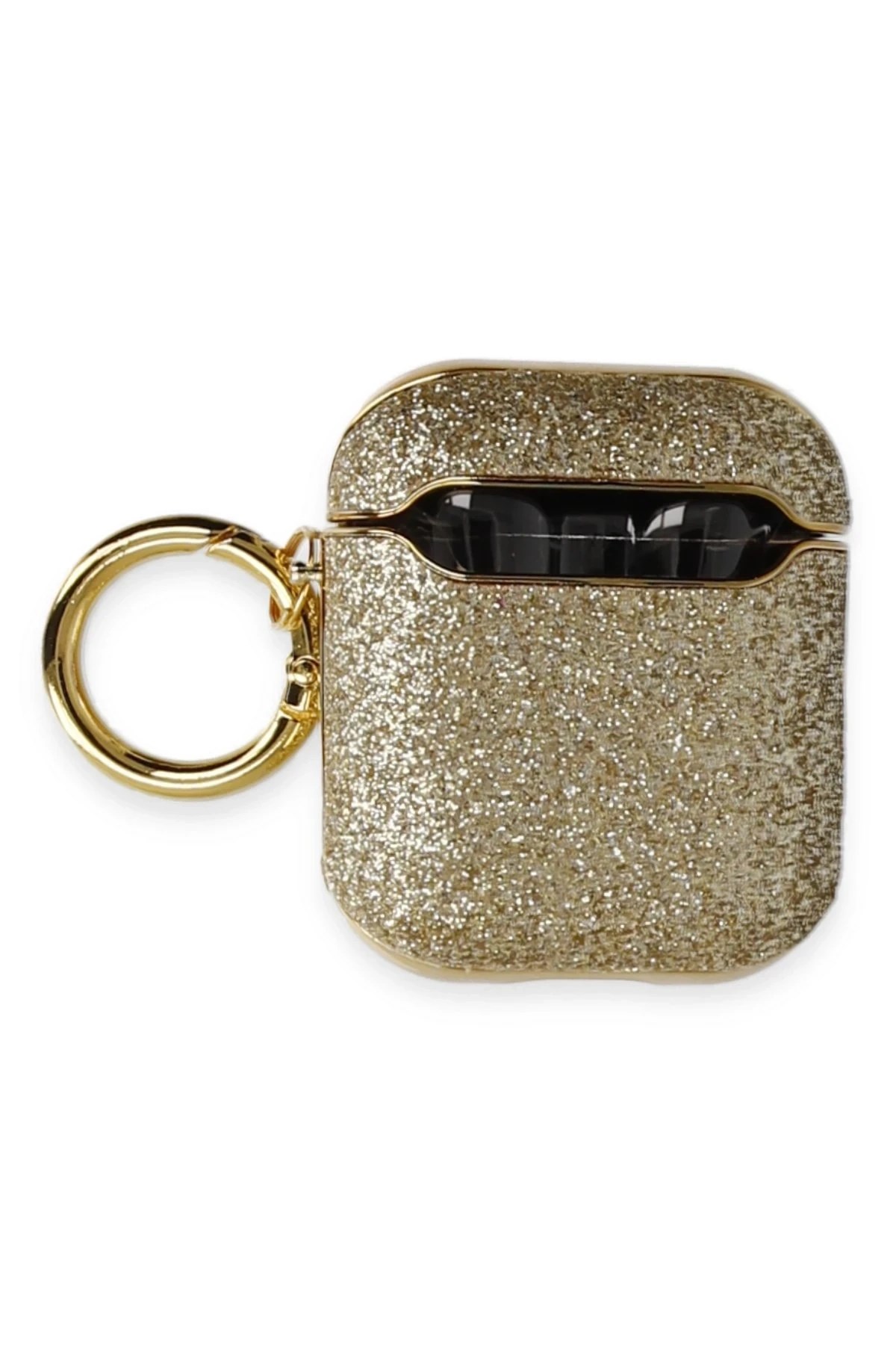 Mey İthalat®  Airpods 2 (2.nesil) Spell Simli Kılıf - Gold