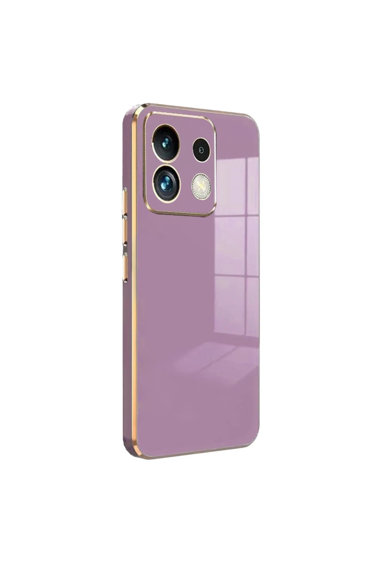 Mey İthalat®   Redmi Note 13 Pro 5G Kılıf Volet Silikon - Mor