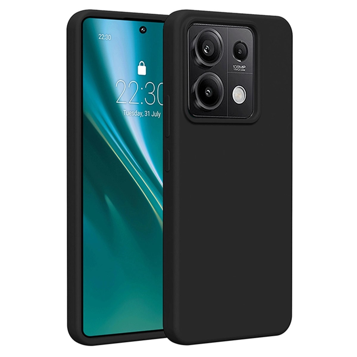 Mey İthalat®   Redmi Note 13 Pro 4G Kılıf First Silikon - Siyah