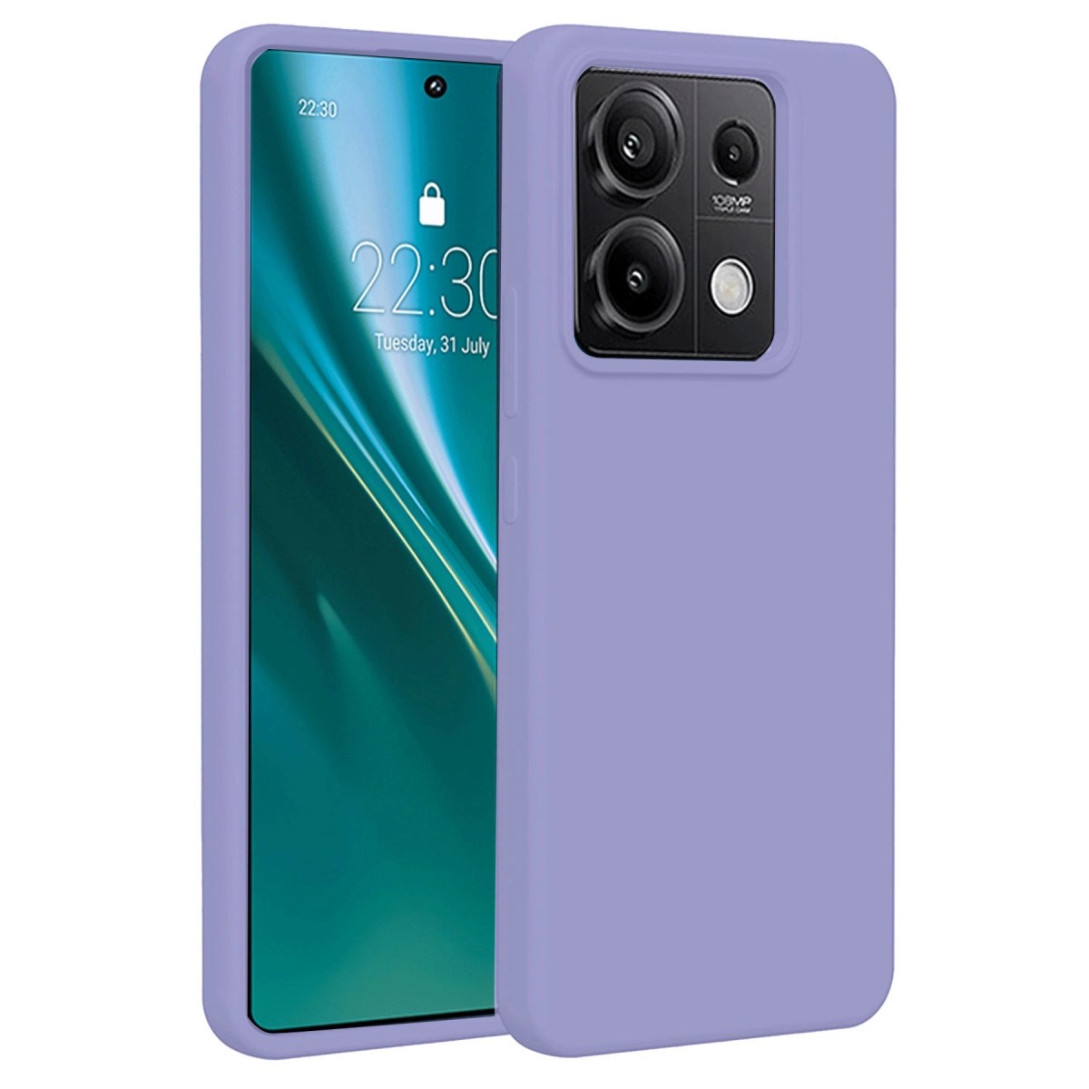 Mey İthalat®   Redmi Note 13 Pro 4G Kılıf First Silikon - Lila