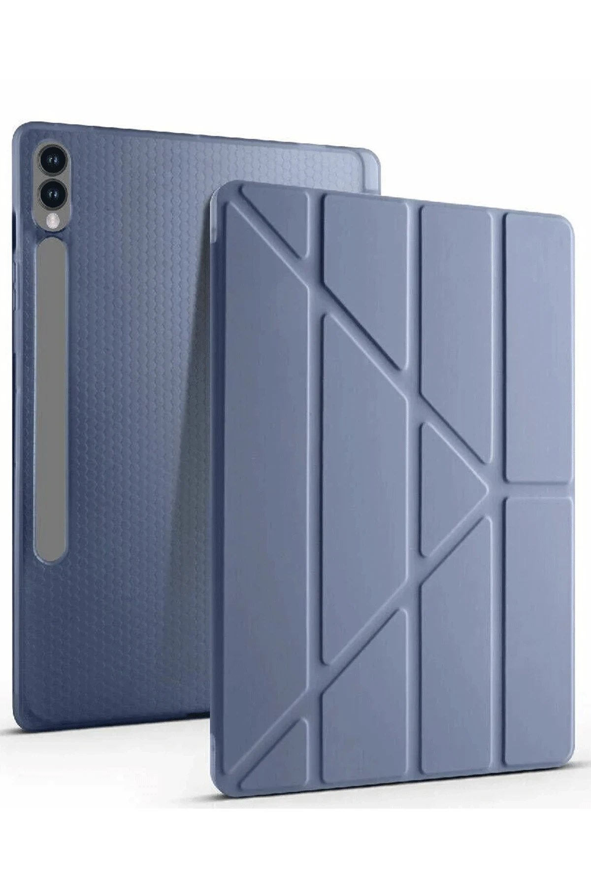 Mey İthalat®  Samsung Galaxy X610 Tab S9 FE Plus 12.4 Kılıf Kalemlikli Mars Tablet Kılıfı - Lavender