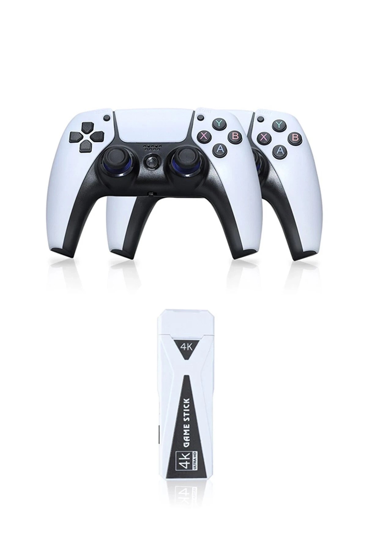Mey İthalat®  Y5 64GB Android Dual Pad 4K Game Stick - Beyaz