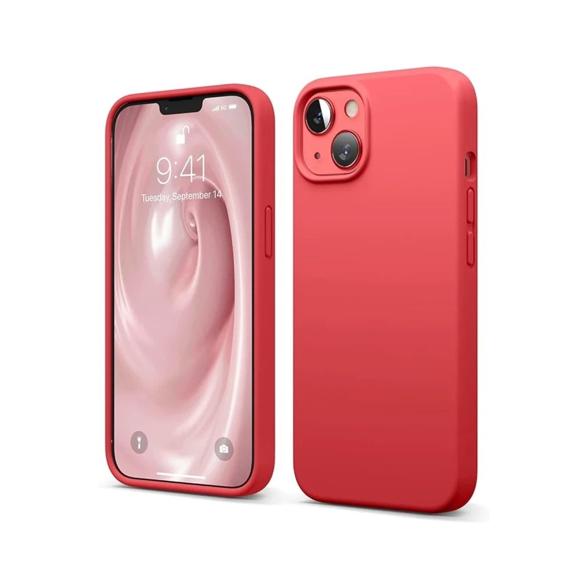 Mey İthalat®  iPhone 14 Kılıf First Silikon - Kırmızı