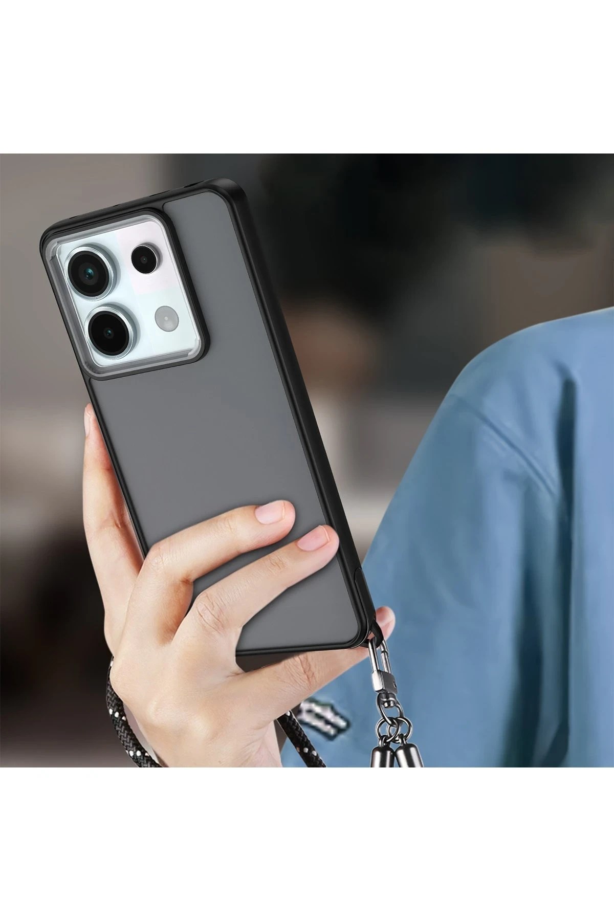 Mey İthalat®   Redmi Note 13 Pro 5G Kılıf Elegant Kapak - Derin Mor
