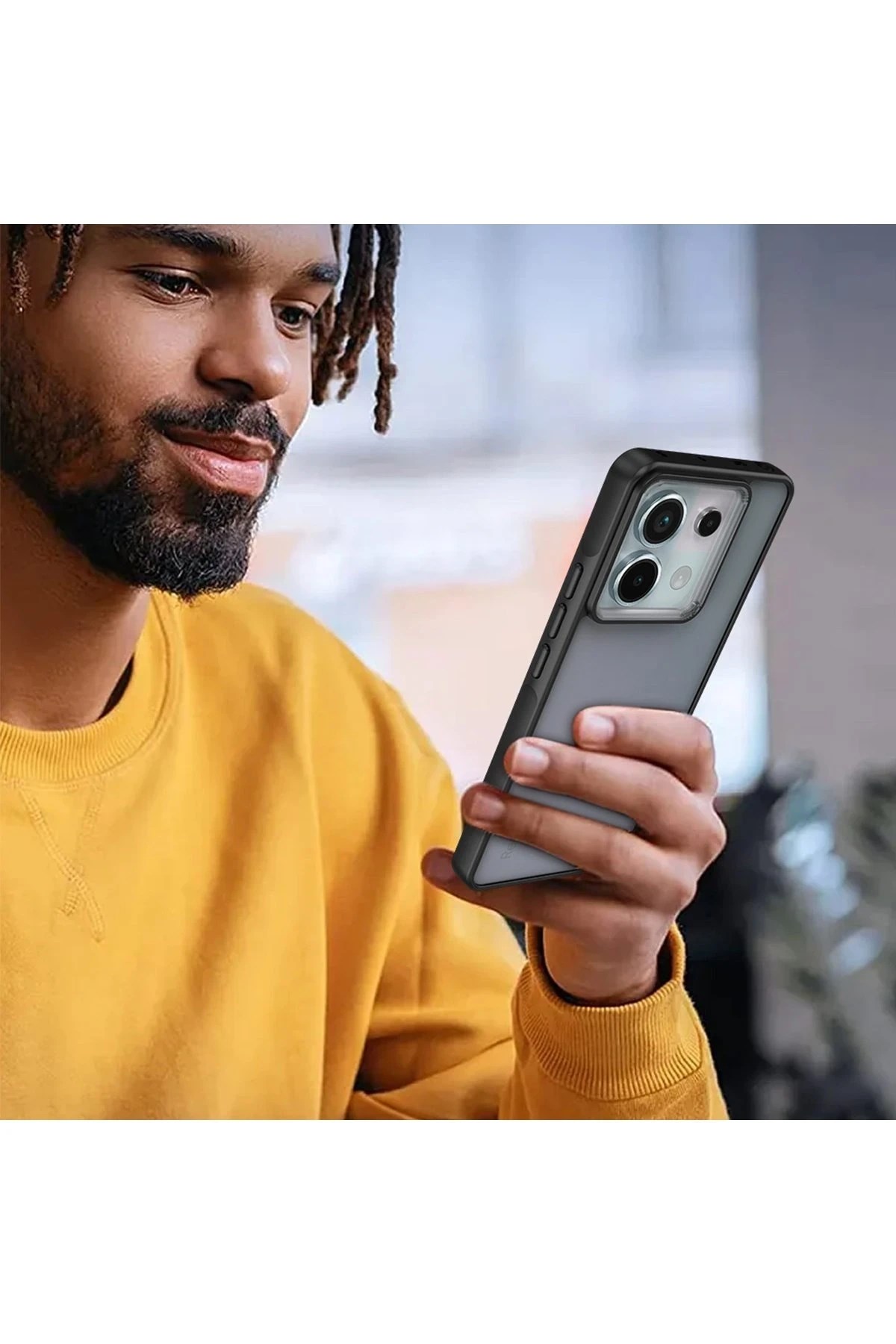 Mey İthalat®   Redmi Note 13 Pro 5G Kılıf Elegant Kapak - Derin Mor