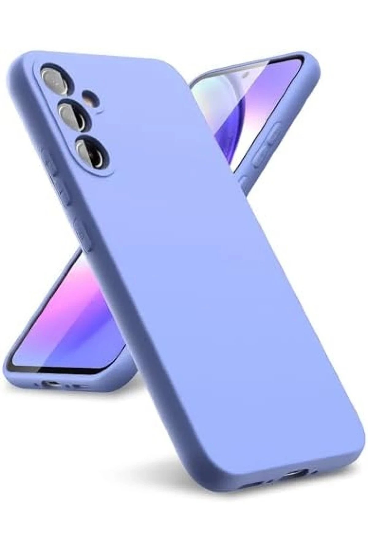 Mey İthalat®  Samsung Galaxy A24 4G Kılıf First Silikon - Lila