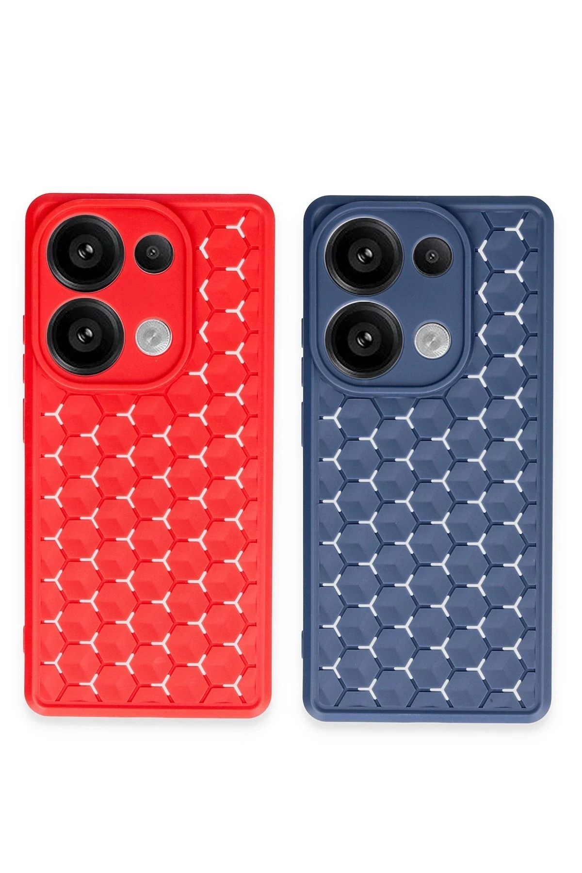 Mey İthalat®   Redmi Note 13 Pro 5G Kılıf Petek Silikon Kapak - Siyah