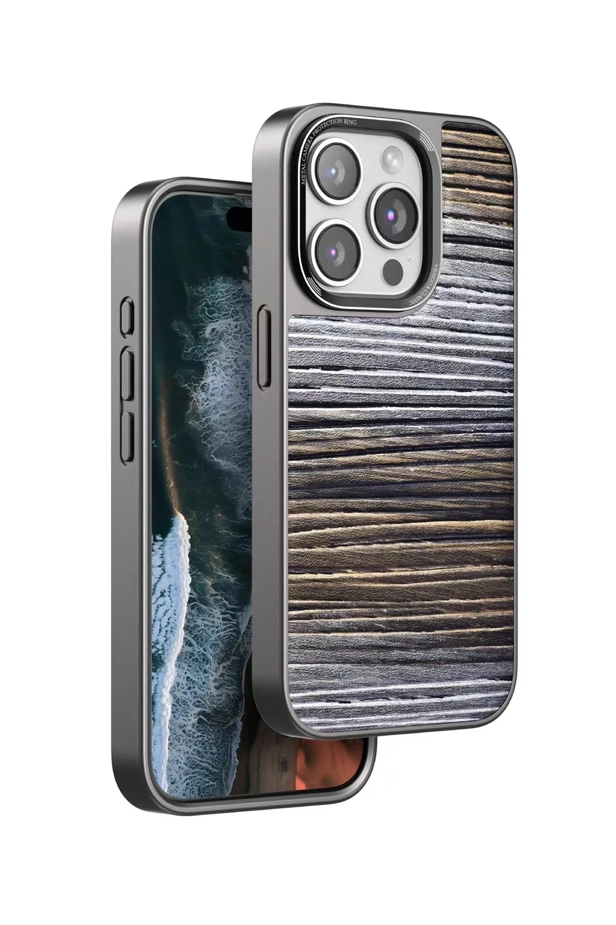 Mey İthalat®  iPhone 15 Pro Wave Kapak - Sarı