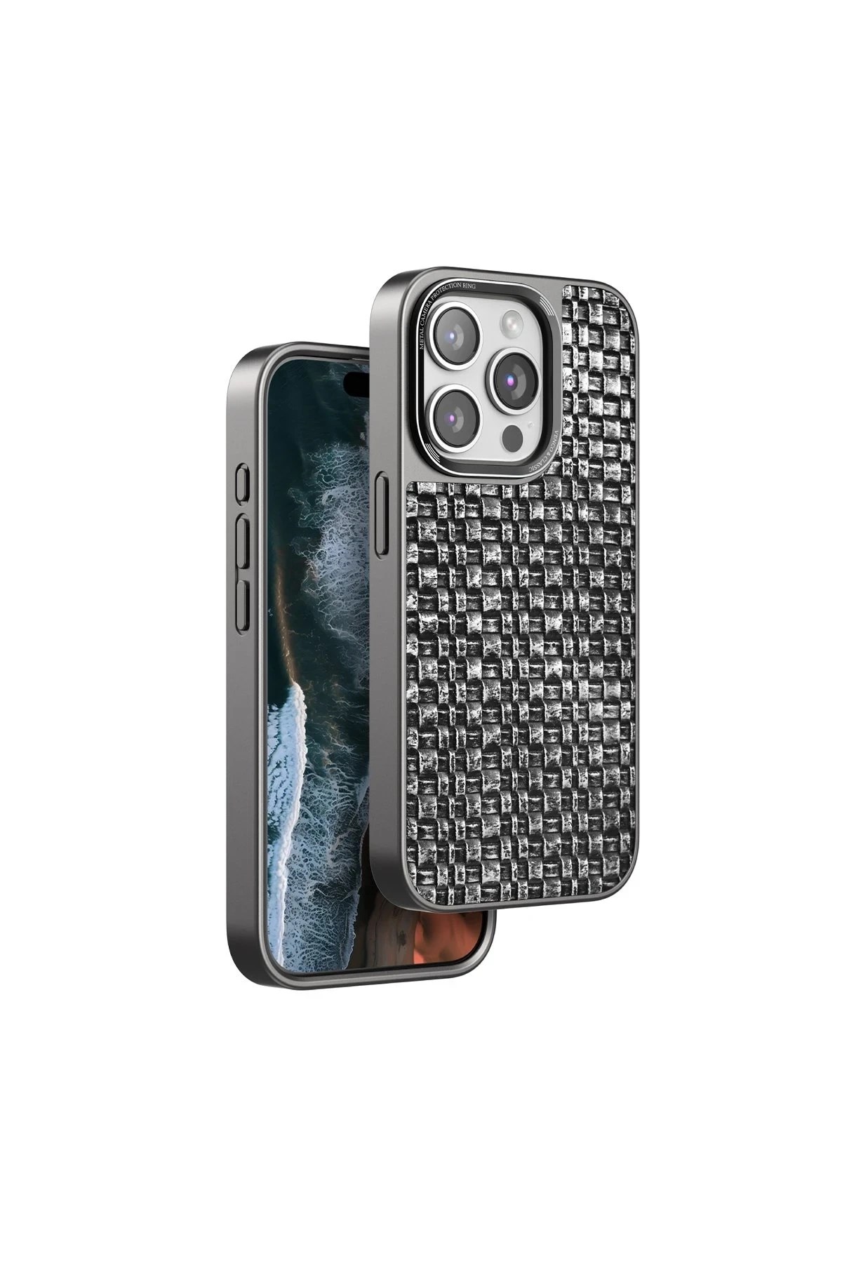 Mey İthalat®  iPhone 14 Pro Max Brand Kapak - Gümüş
