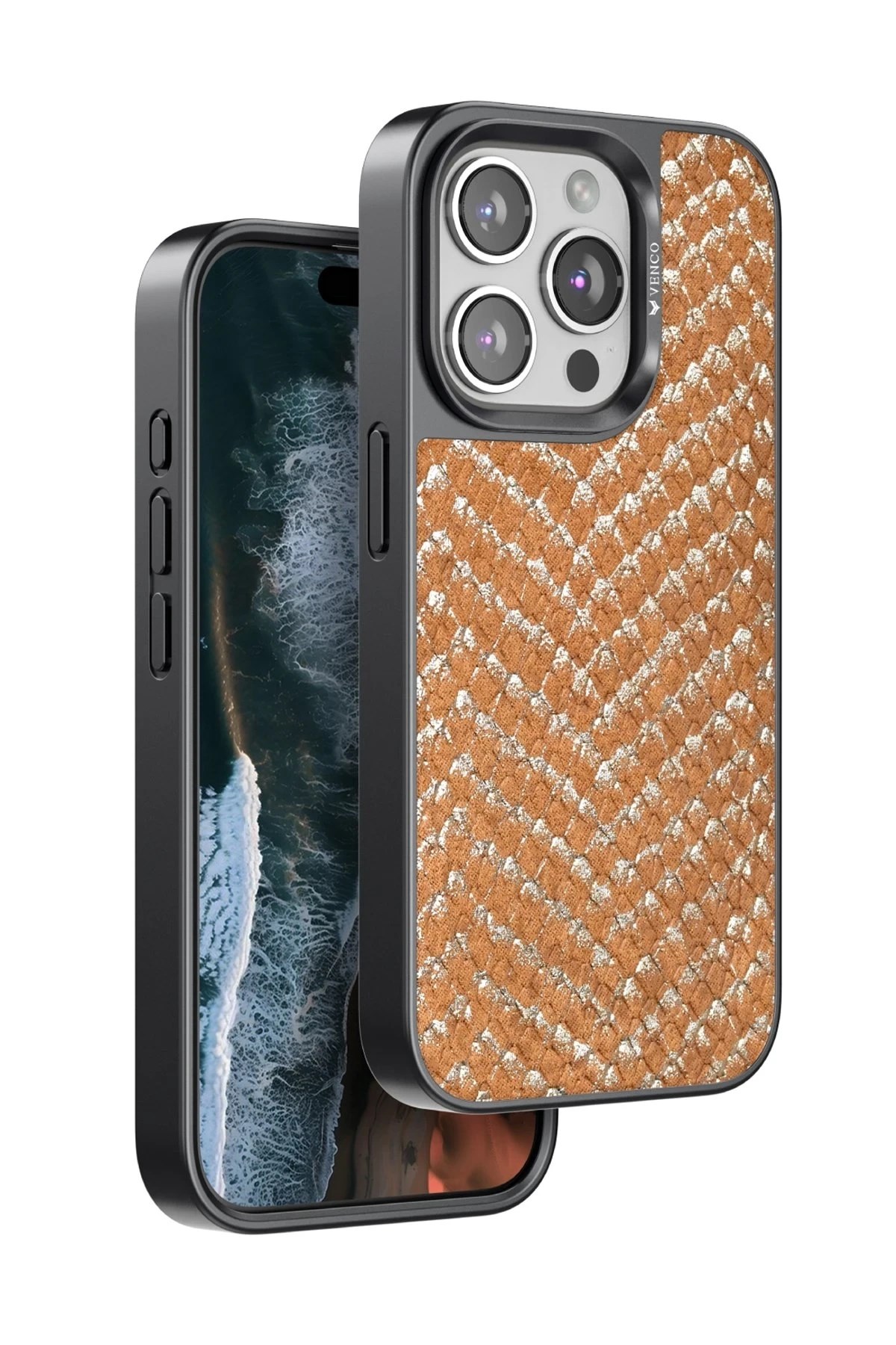 Mey İthalat®  iPhone 15 Pro Max Viper Kapak - Kahverengi