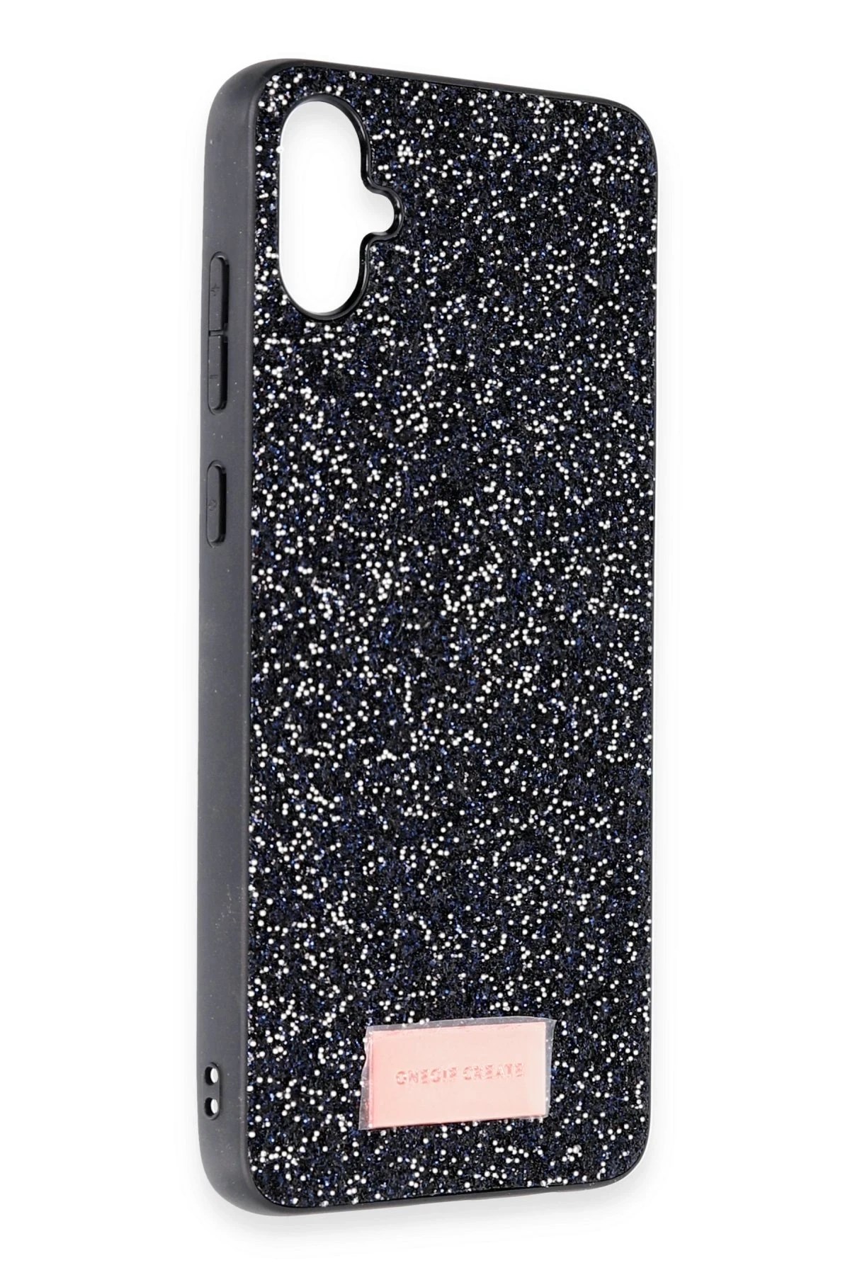 Mey İthalat®  Samsung Galaxy A05 Bright Simli Kapak - Siyah