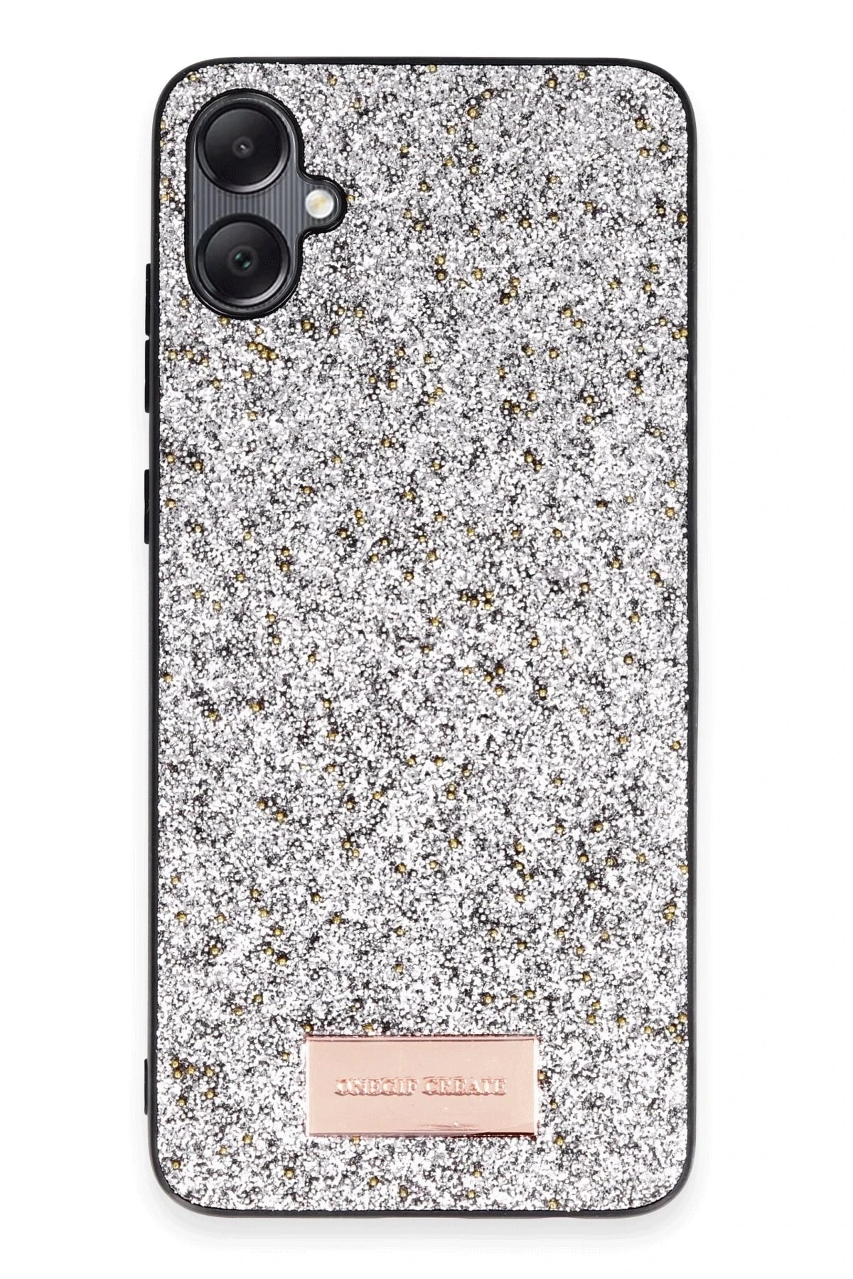 Mey İthalat®  Samsung Galaxy A05 Bright Simli Kapak - Gümüş