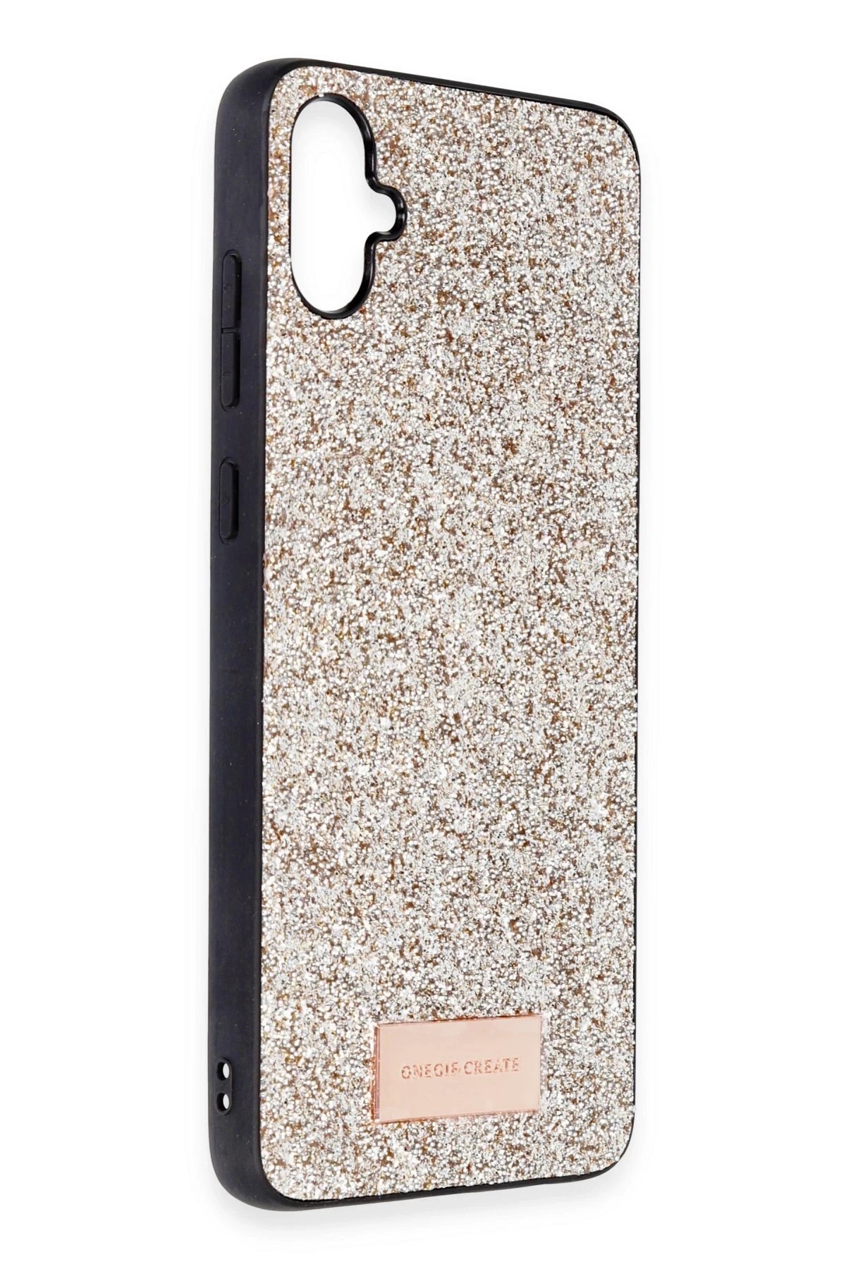 Mey İthalat®  Samsung Galaxy A05 Bright Simli Kapak - Gold