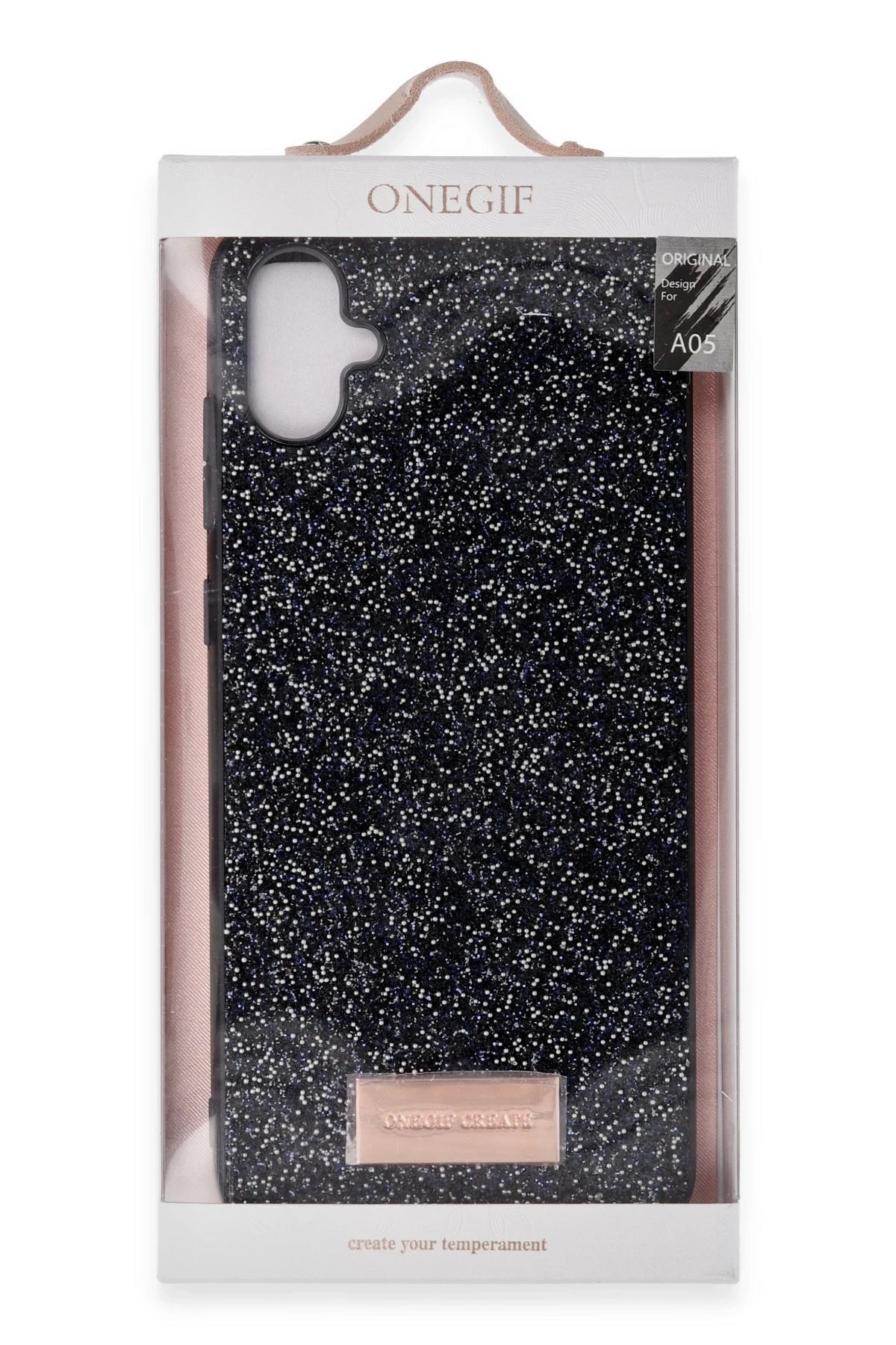 Mey İthalat®  Samsung Galaxy A05 Bright Simli Kapak - Derin Mor