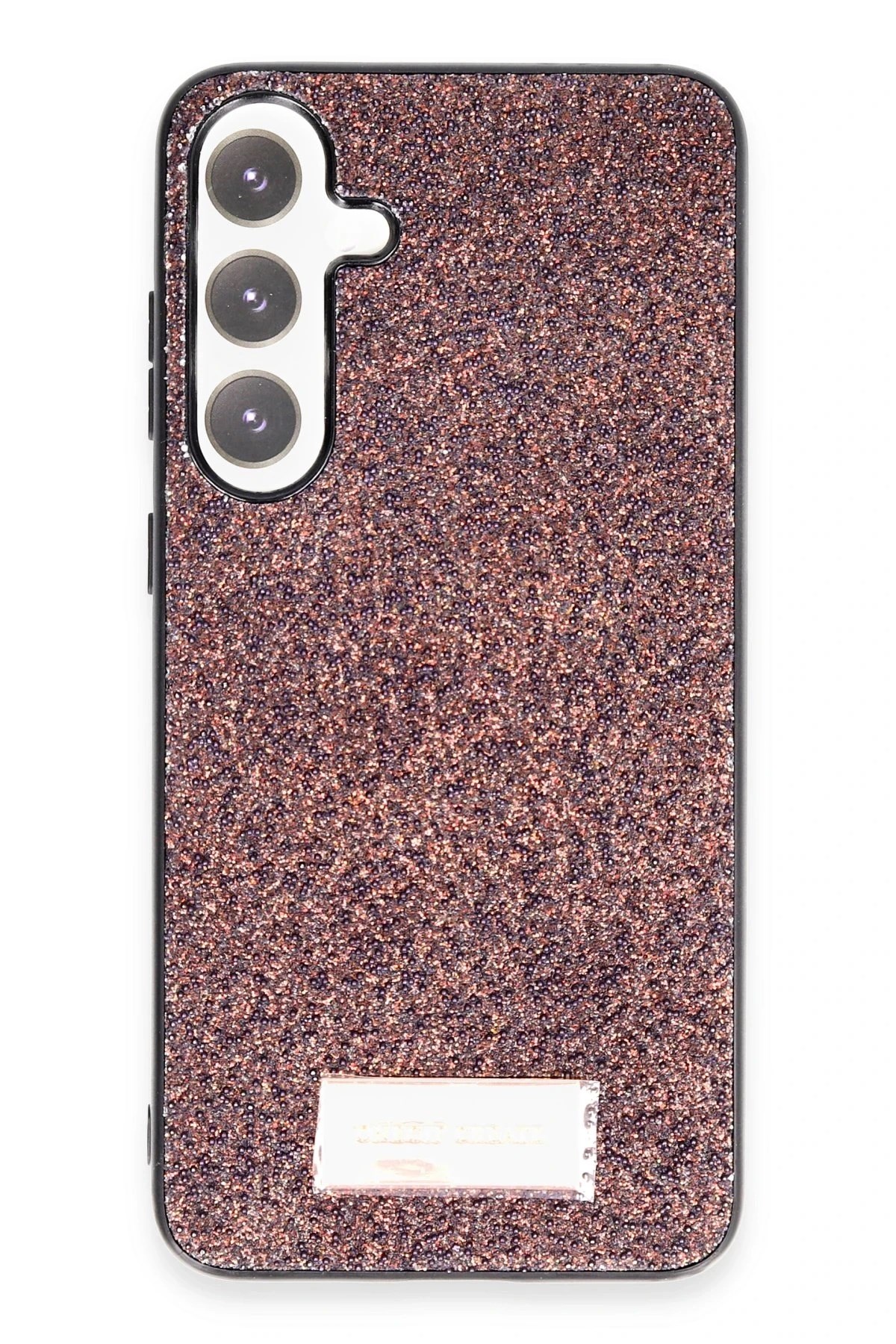 Mey İthalat®  Samsung Galaxy A25 5G Bright Simli Kapak - Derin Mor