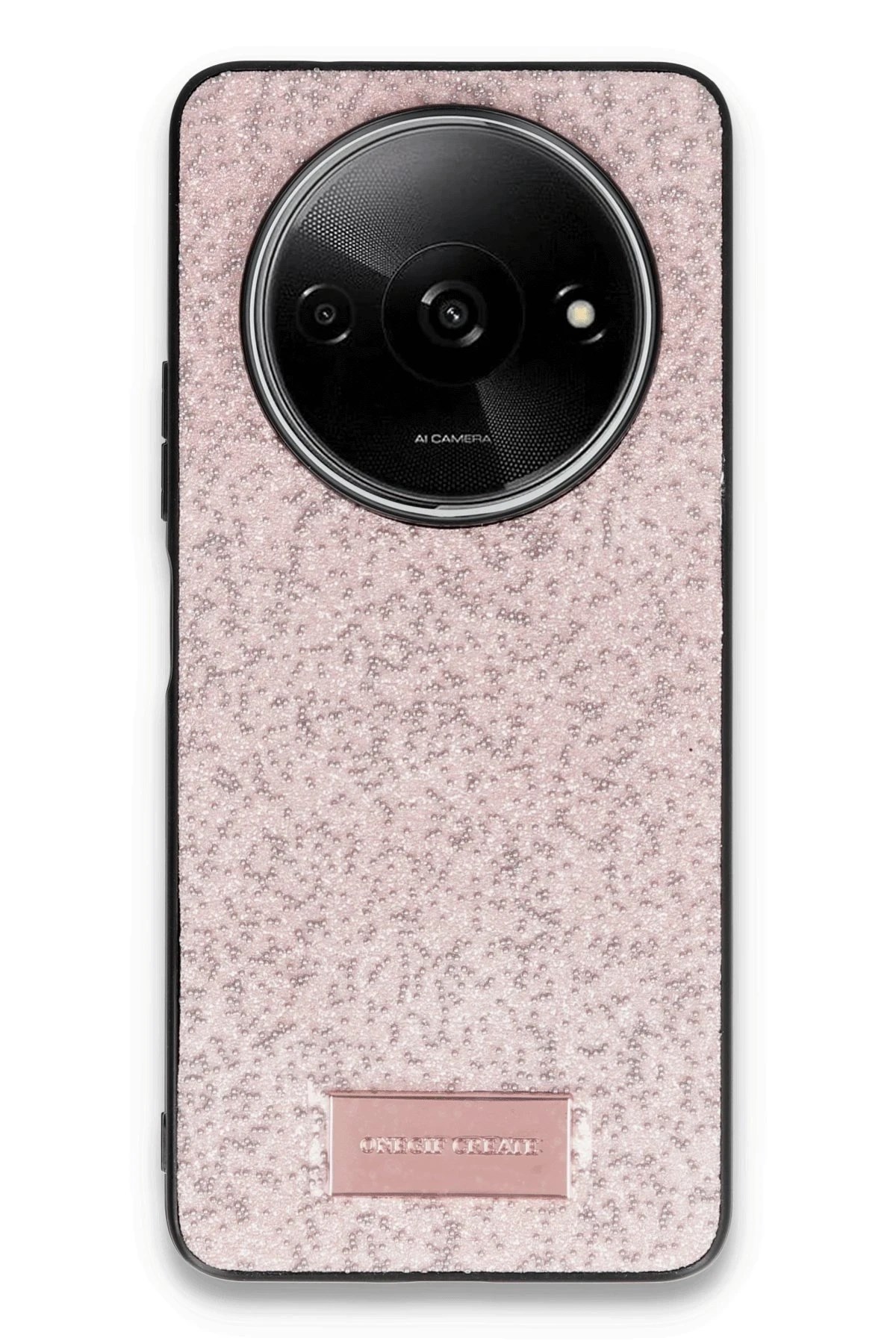 Mey İthalat®   Redmi A3 4G Bright Simli Kapak - Pembe