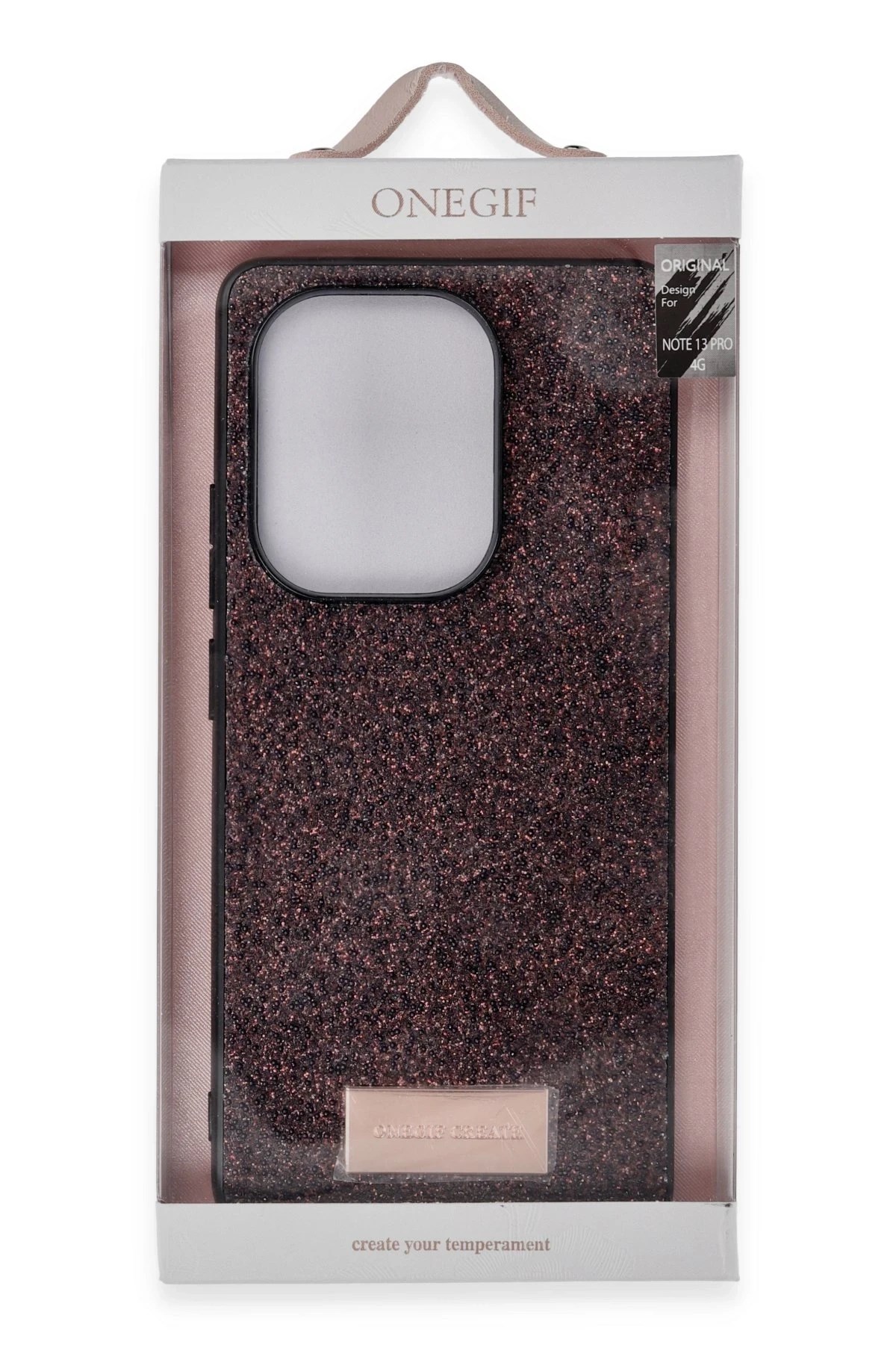 Mey İthalat®   Redmi Note 13 Pro 4G Bright Simli Kapak - Siyah