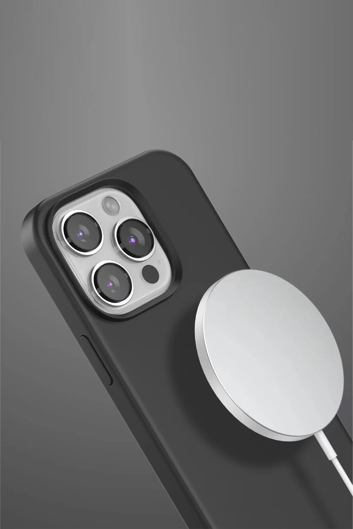 Mey İthalat®  iPhone 15 Pro Home Magsafe Kapak - Derin Mor