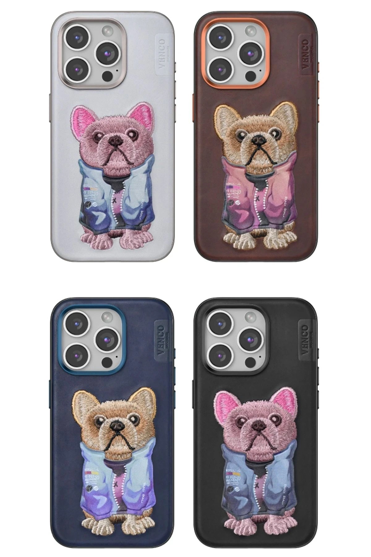 Mey İthalat®  iPhone 15 Pro Max Cute Desenli Kapak - Lacivert
