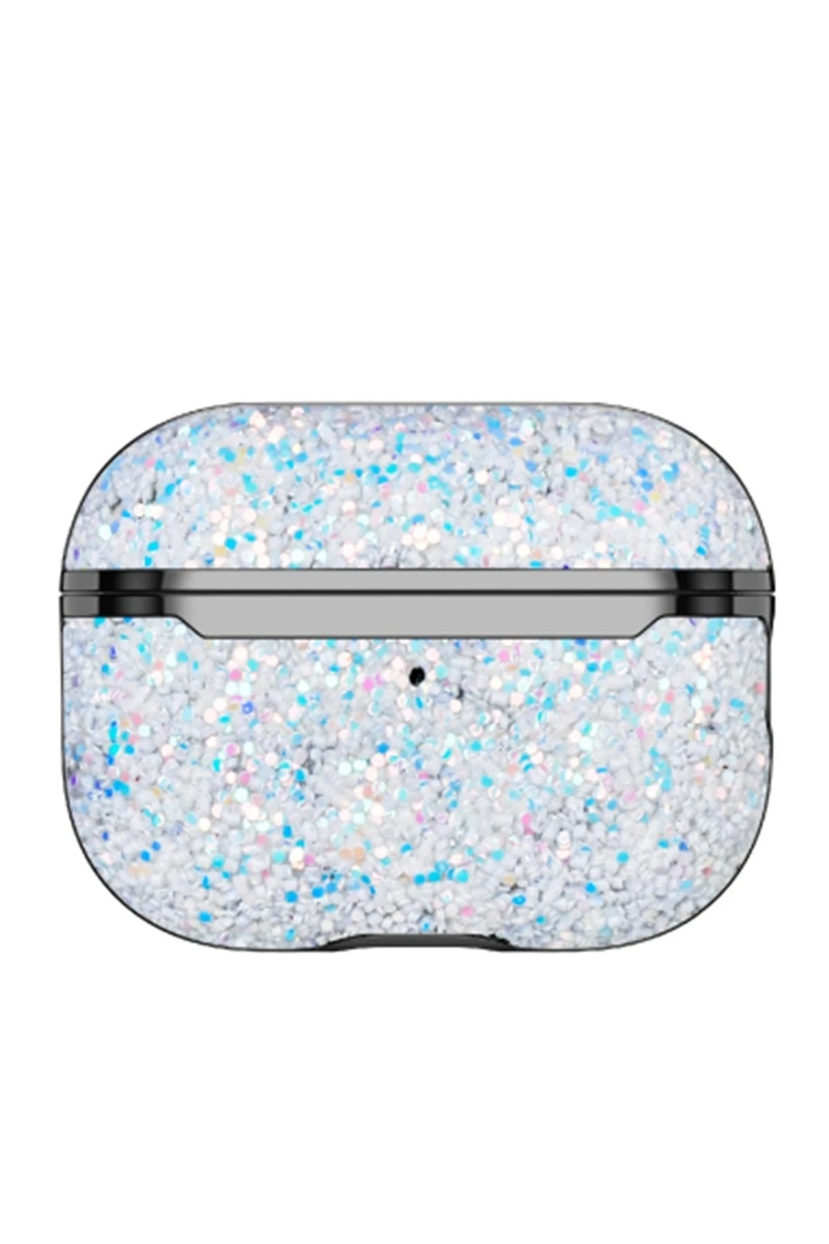 Mey İthalat®  Airpods Pro 2 (2.nesil) Bright Simli Airpods Kapak - Gümüş