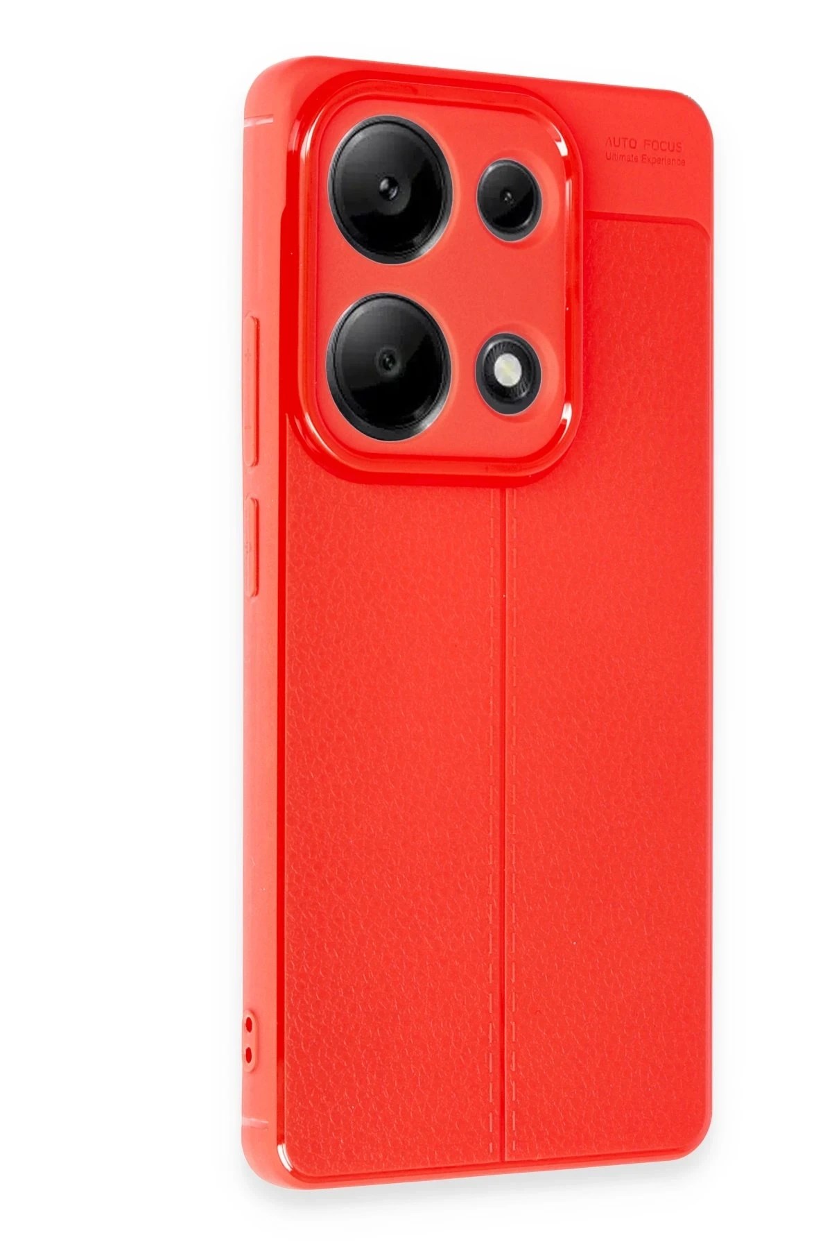 Mey İthalat®   Redmi Note 13 Pro 4G Kılıf Auto Focus Kapak - Kırmızı