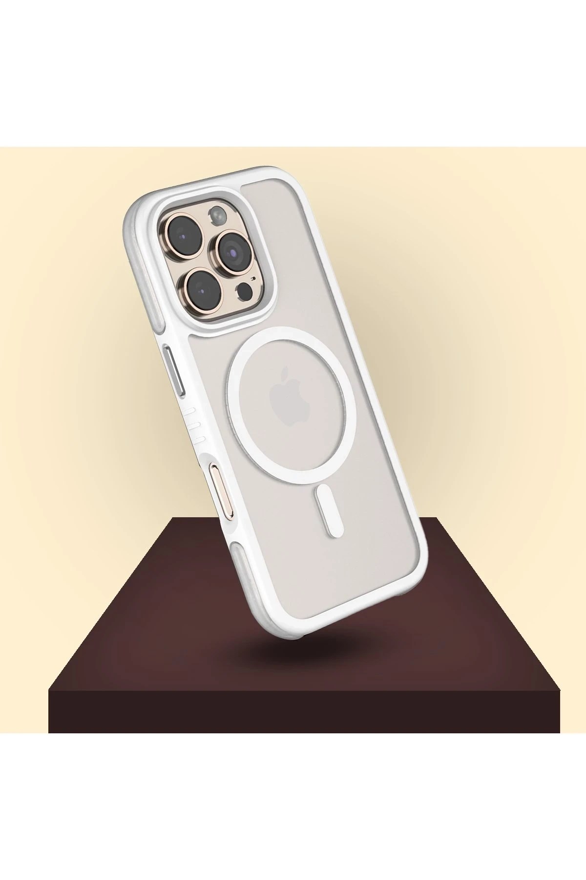 Mey İthalat®  iPhone 16 Pro Max Orbit Magsafe Kapak - Siyah