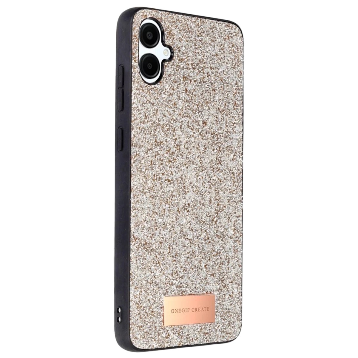 Mey İthalat®  Samsung Galaxy A06 Bright Simli Kapak - Gold