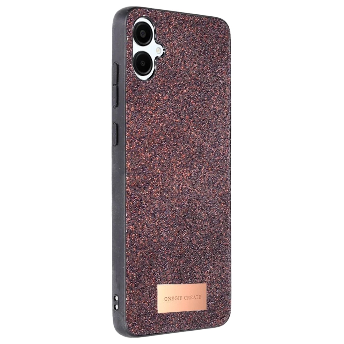 Mey İthalat®  Samsung Galaxy A06 Bright Simli Kapak - Derin Mor