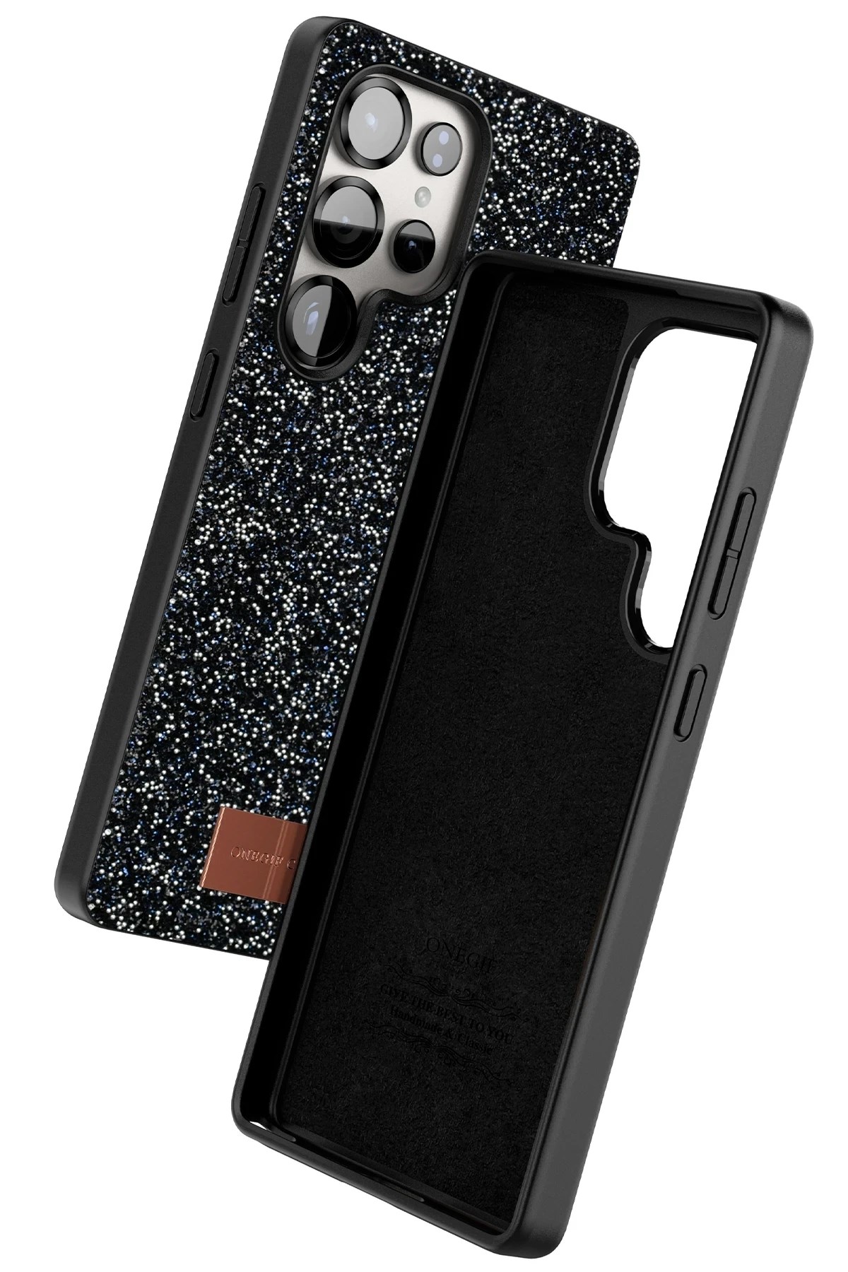 Mey İthalat®  Samsung Galaxy S25 Ultra Bright Simli Kapak - Siyah