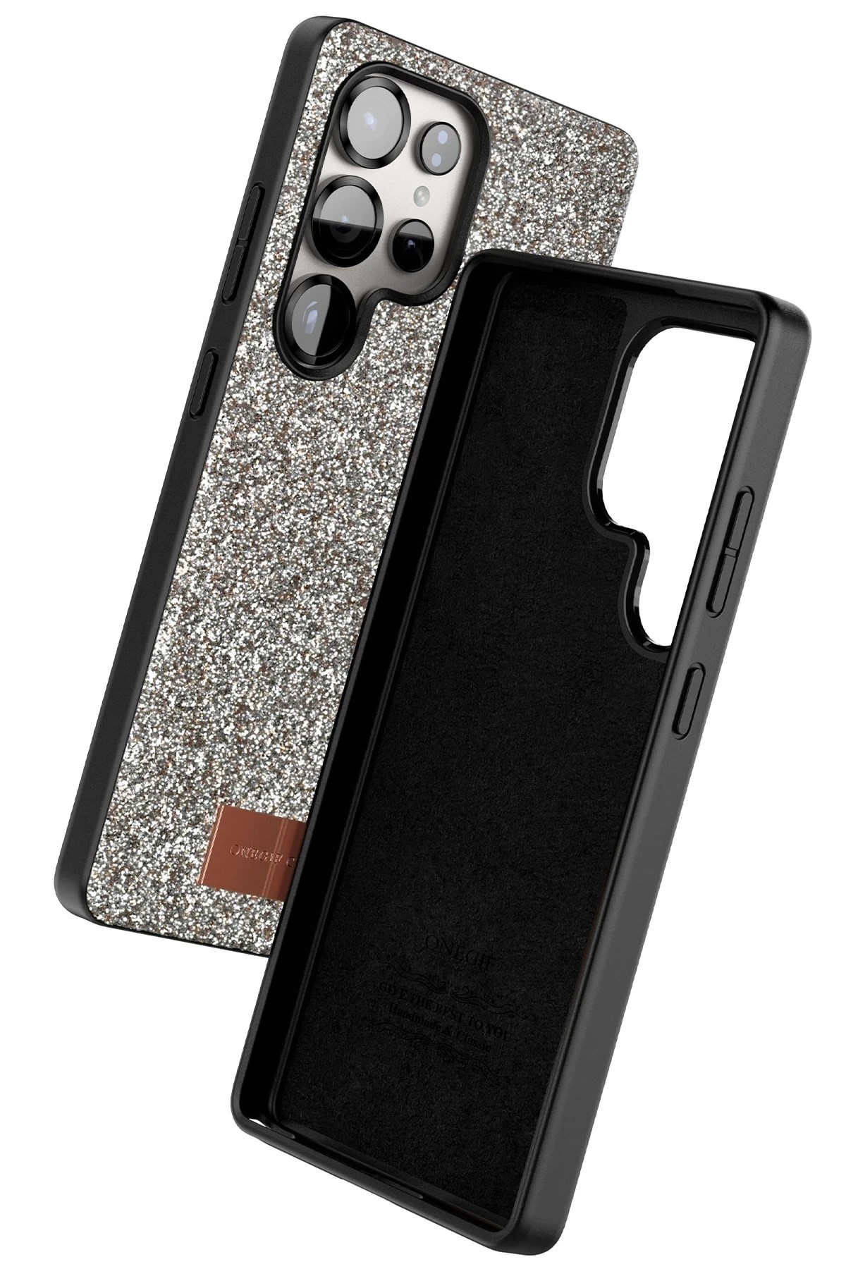 Mey İthalat®  Samsung Galaxy S25 Ultra Bright Simli Kapak - Gold