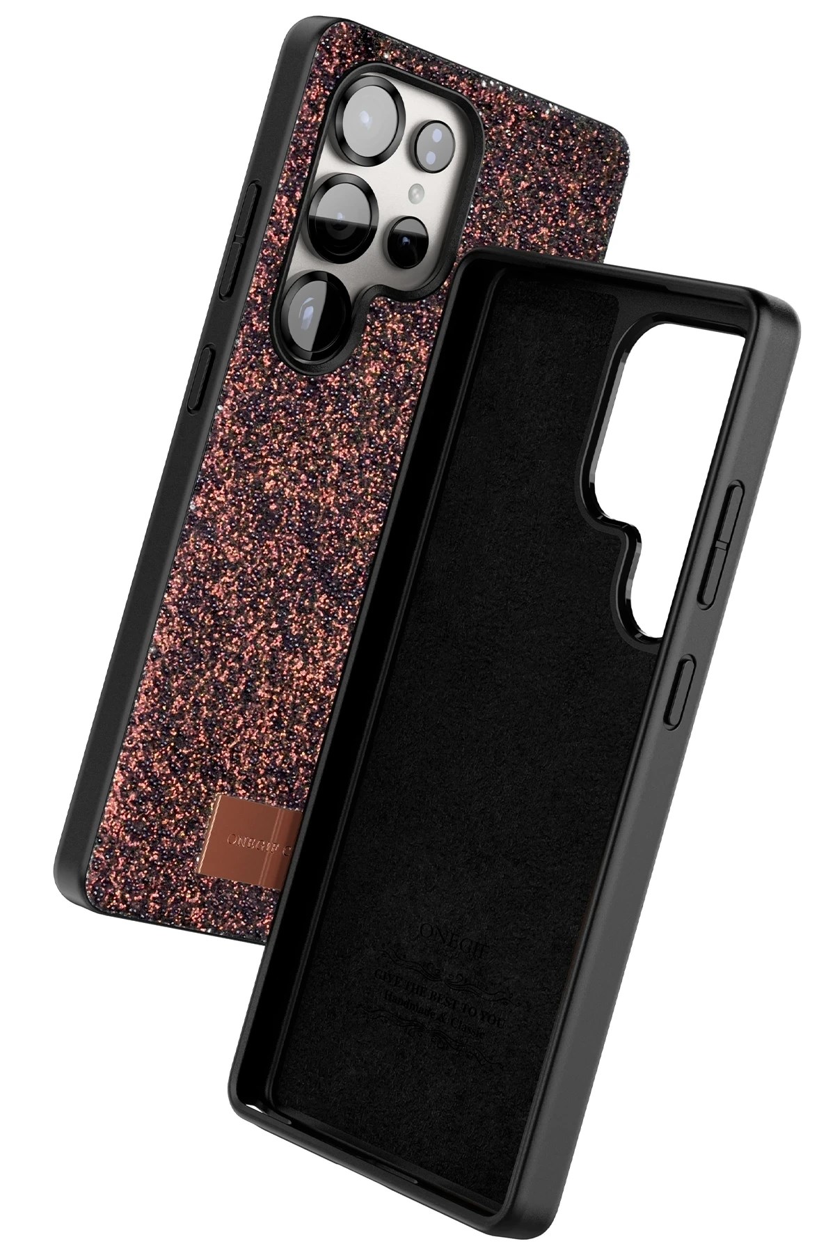Mey İthalat®  Samsung Galaxy S25 Ultra Bright Simli Kapak - Derin Mor