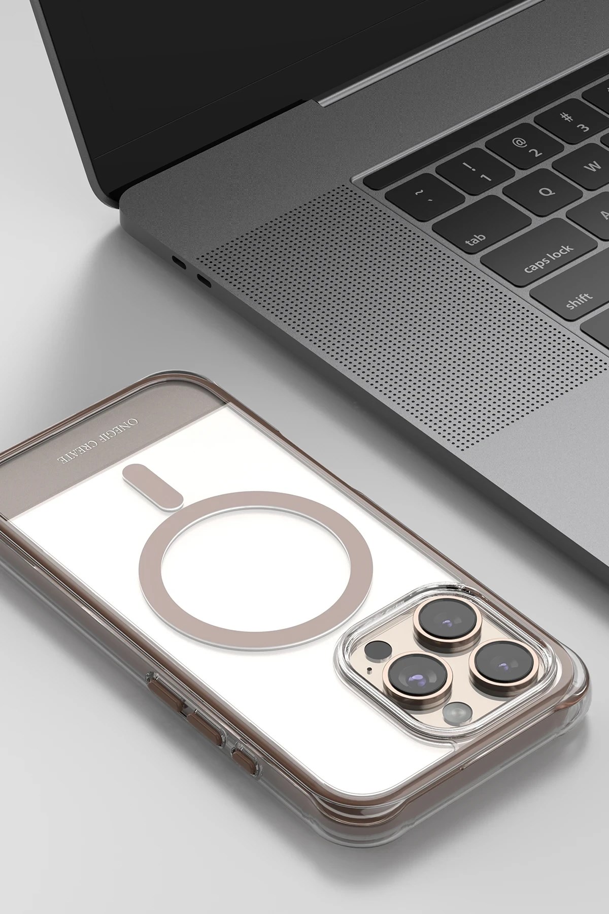 Mey İthalat®   iPhone 16 Hulk Magsafe Kapak - Çöl Titanyum
