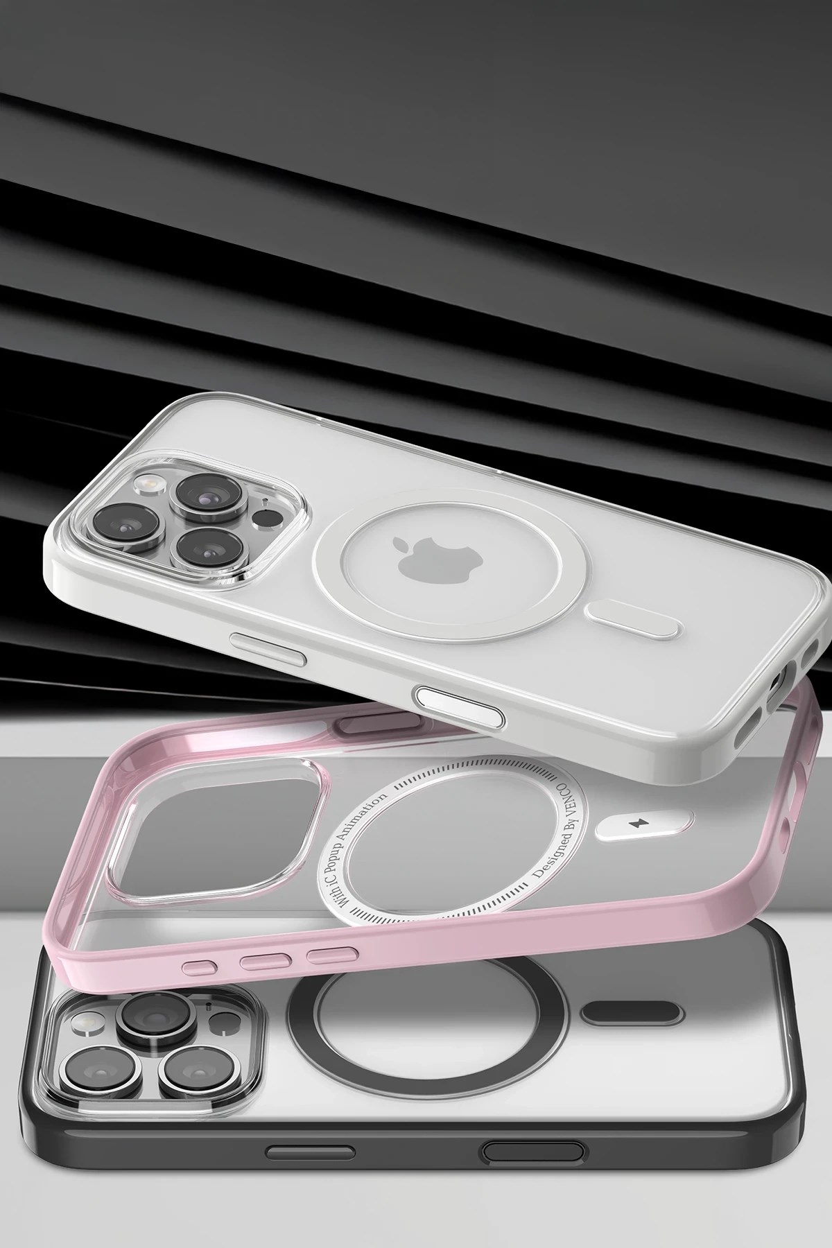 Mey İthalat®   iPhone 16 Pro Max Joly Magsafe Kapak - Siyah